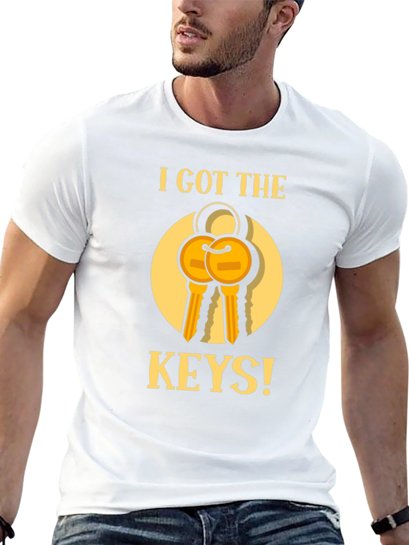 I Got The Keys Graphic T-Shirt - Black