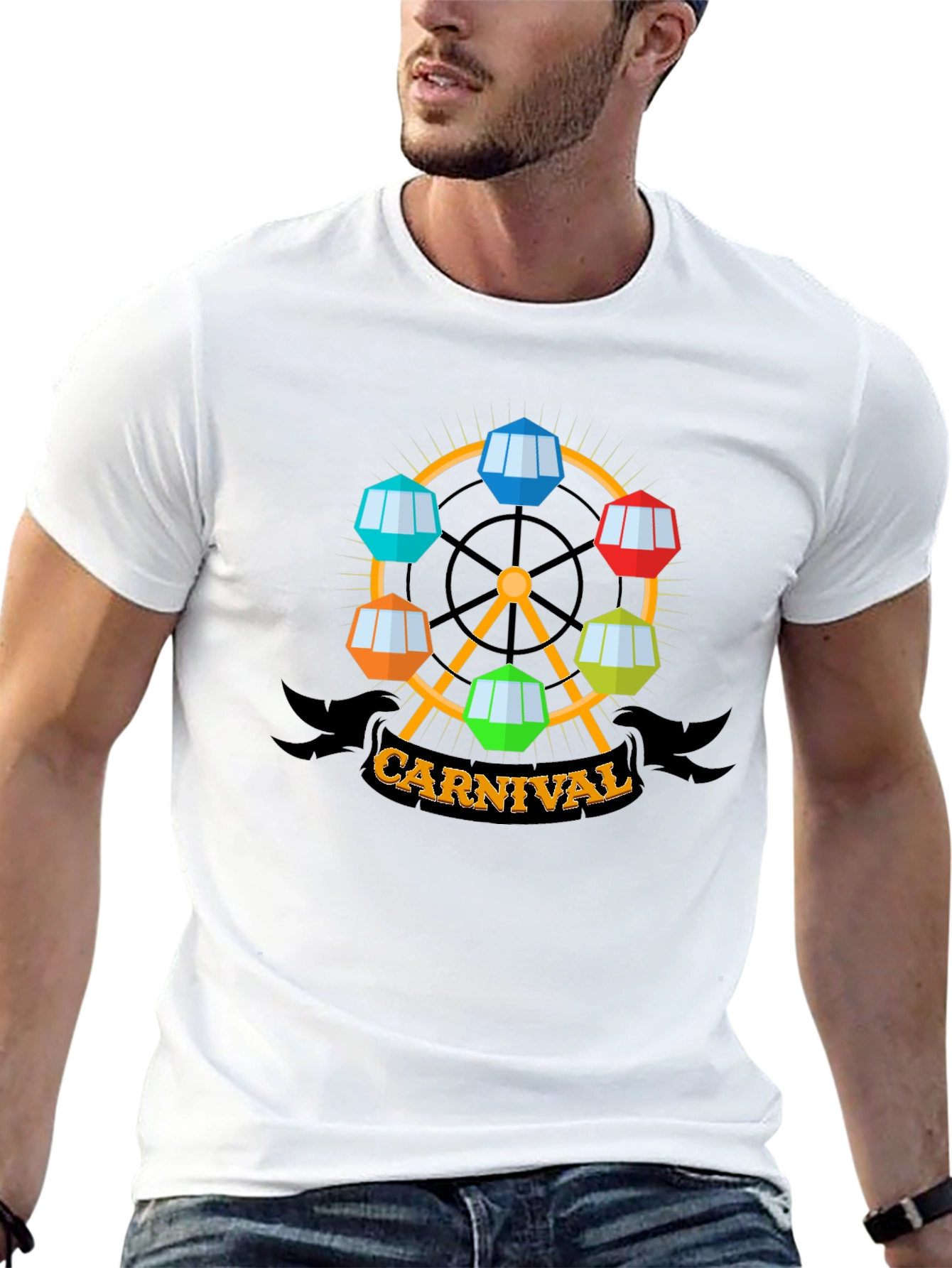 Carnival Ferris Wheel Graphic T-Shirt