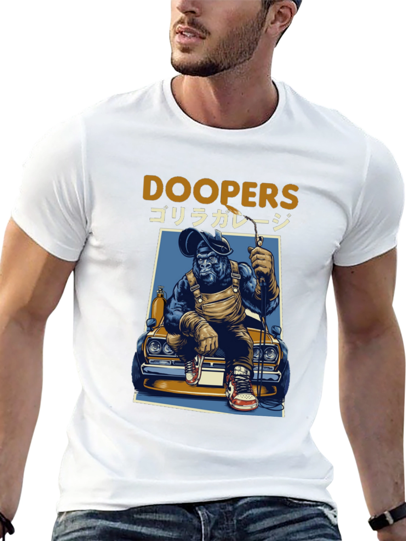 Doopers Gorilla Garage Black T-Shirt