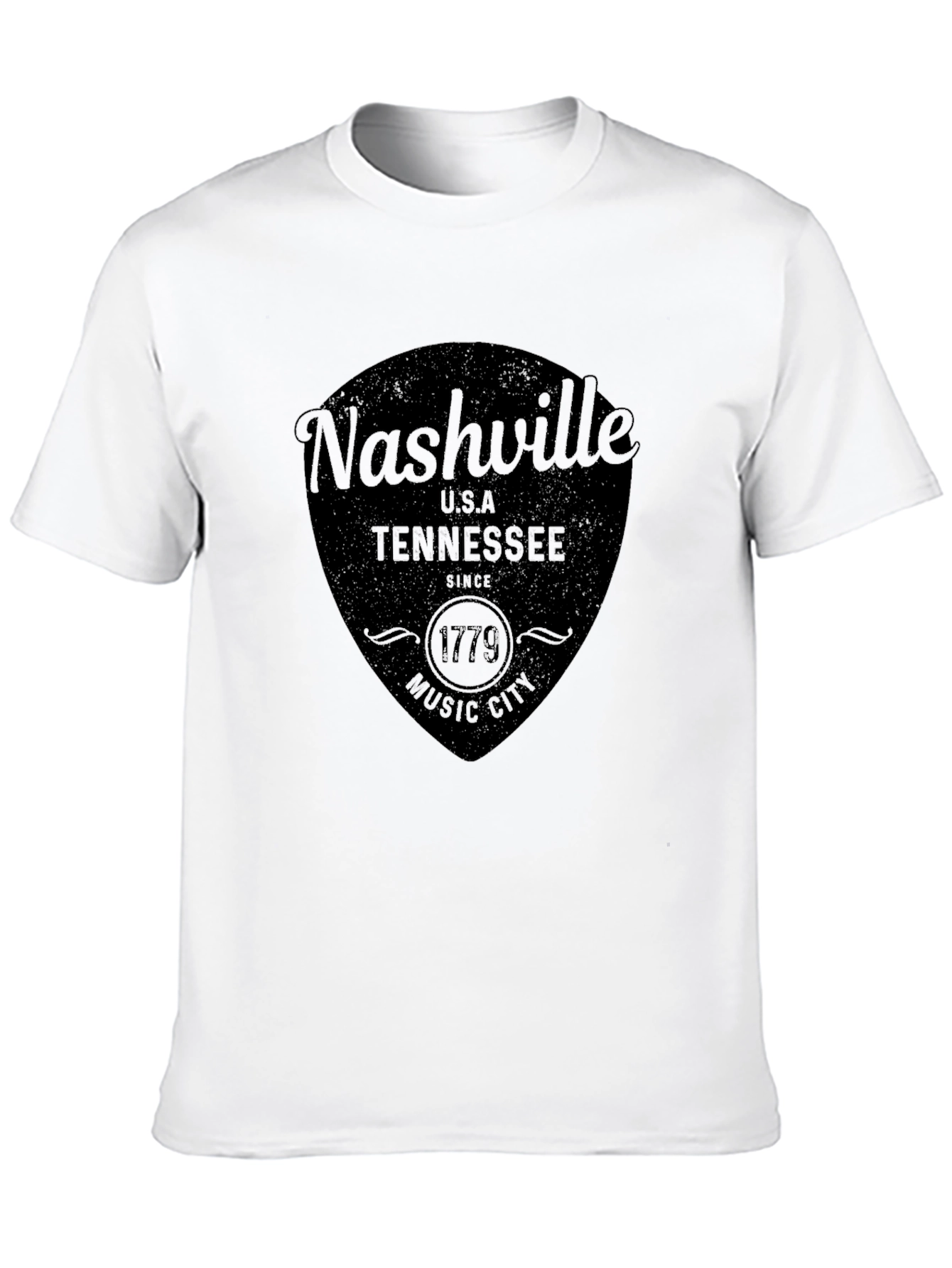 Nashville Tennessee Black Graphic T-Shirt