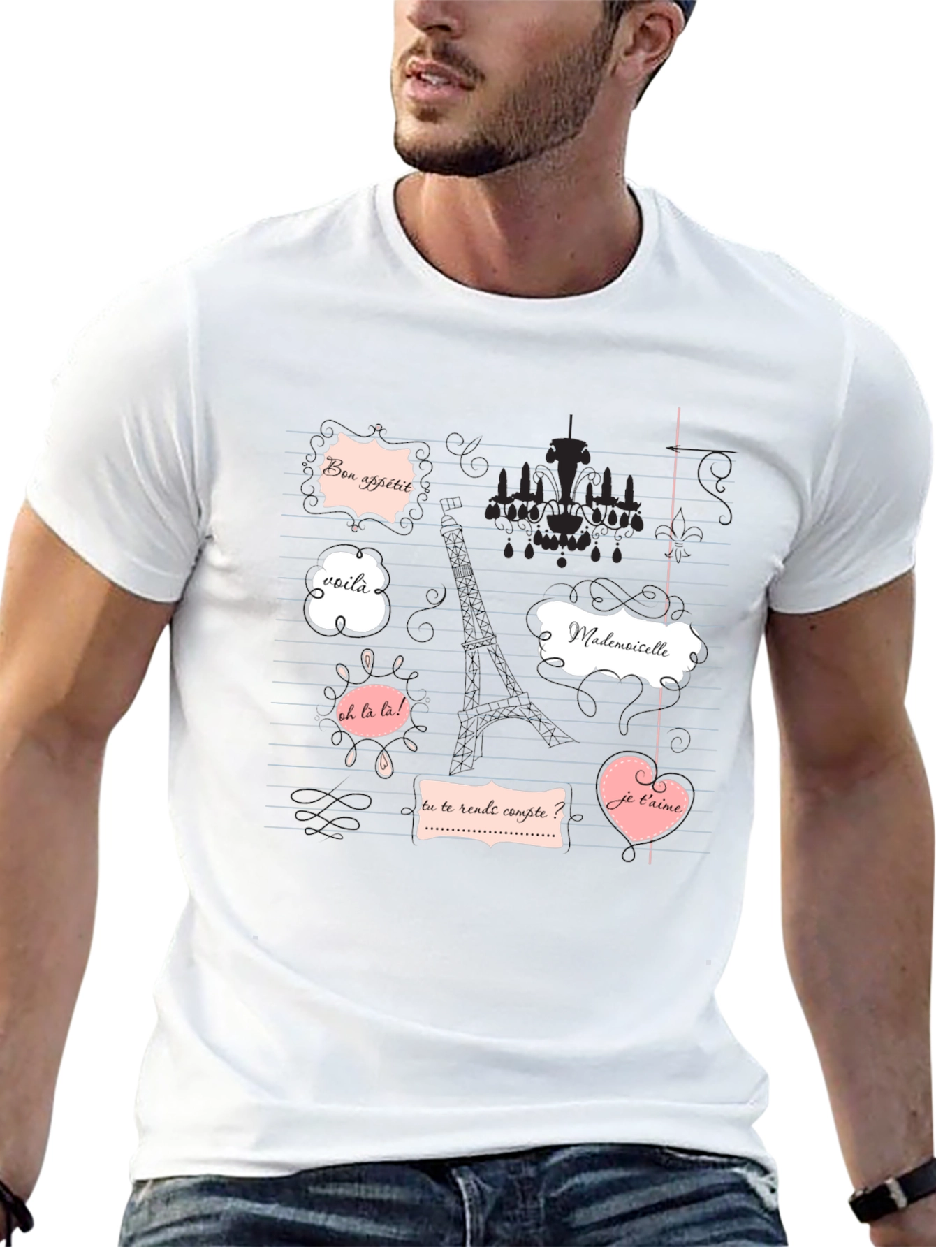 Parisian Phrases Graphic Tee