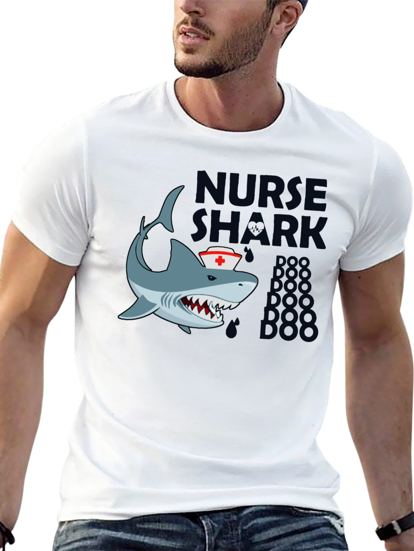 Nurse Shark Doo Doo T-Shirt - Black