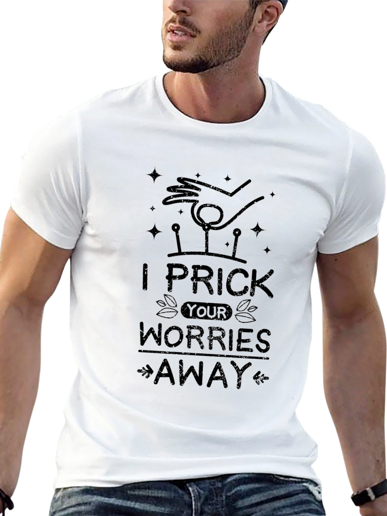 I Prick Your Worries Away Novelty T-Shirt
