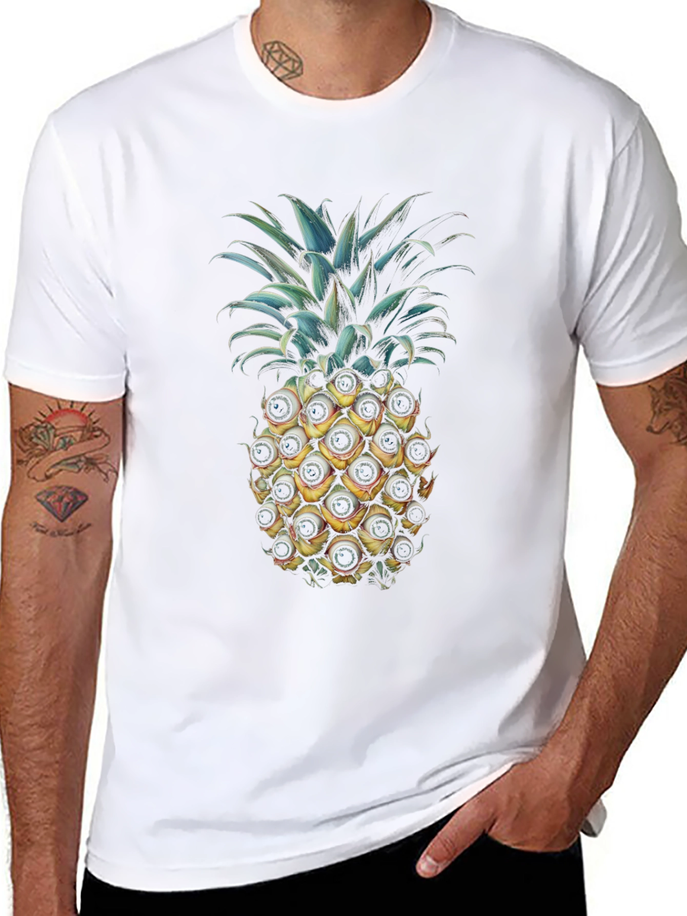 Eye-Catching Pineapple Graphic Tee