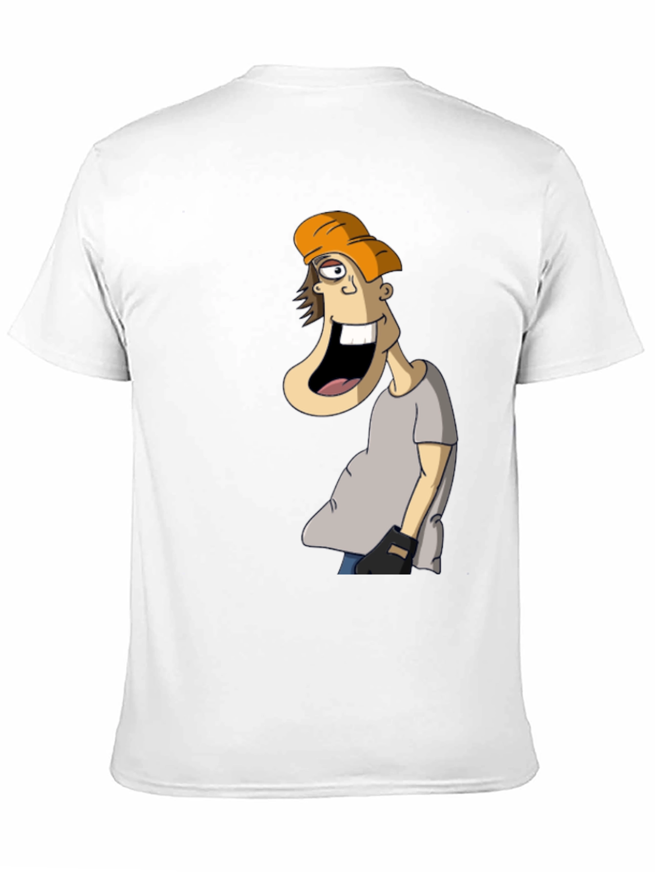 Cartoon Character Graphic Tee - Black