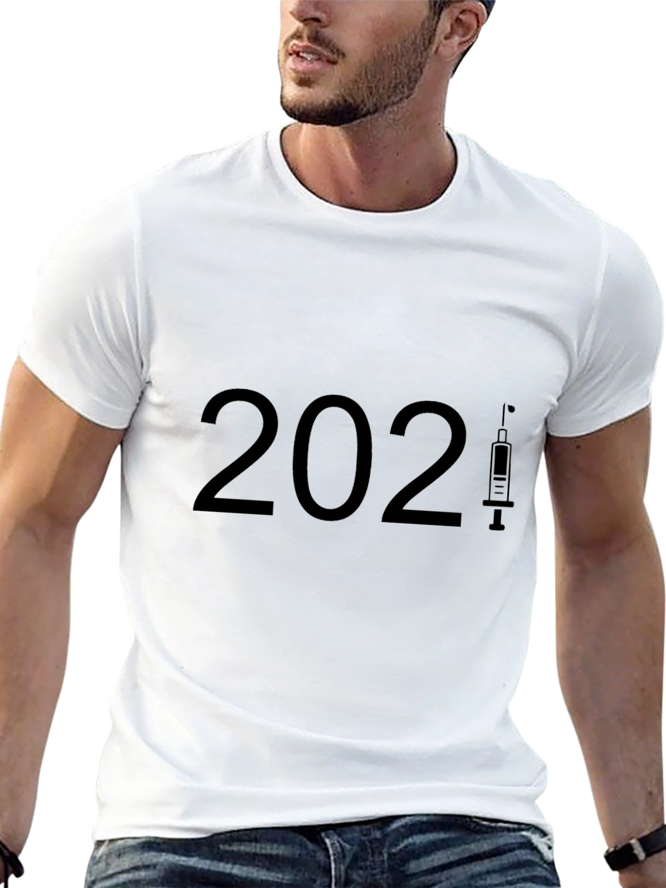 2021 Vaccine Black T-Shirt