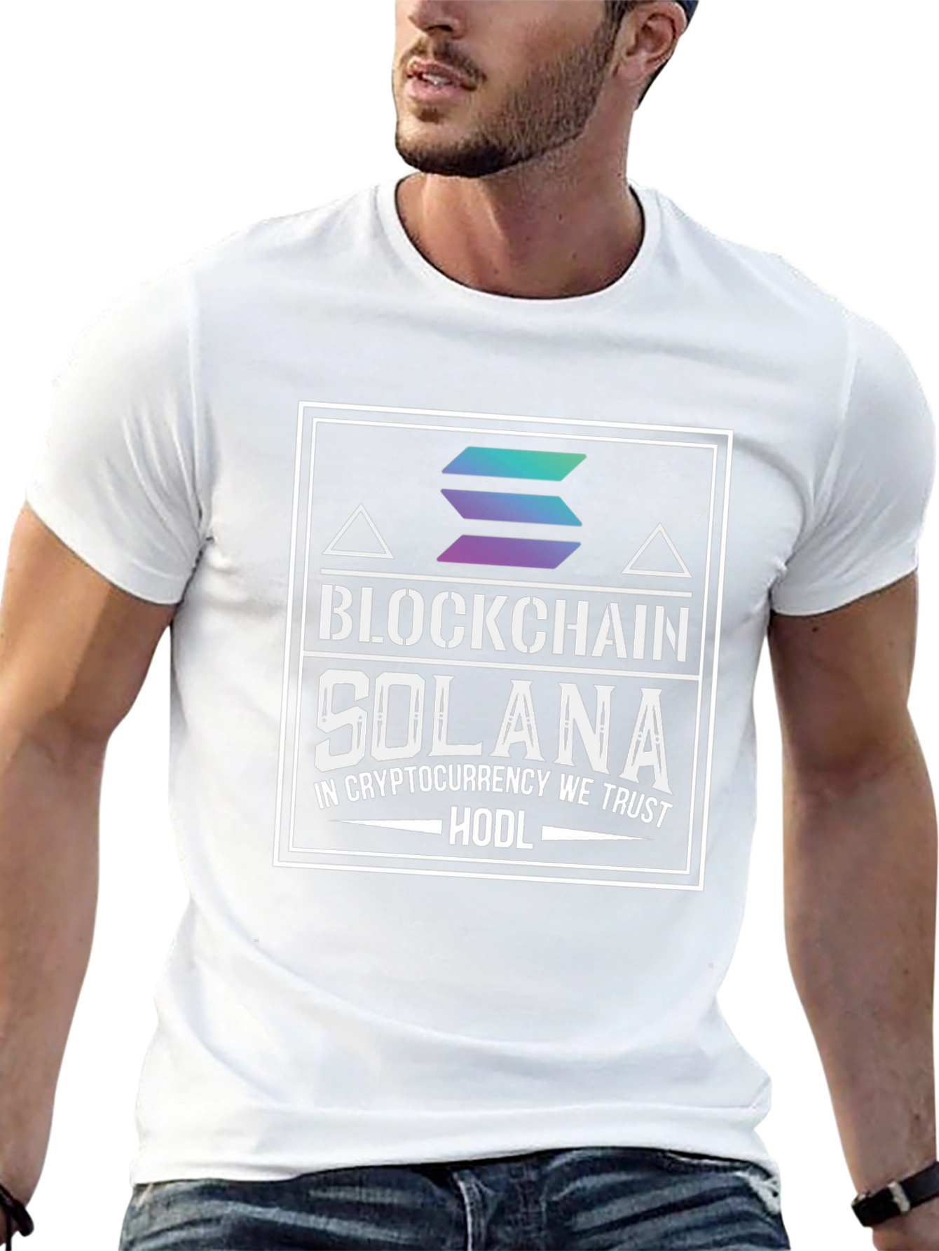 Solana Blockchain Crypto HODL T-Shirt
