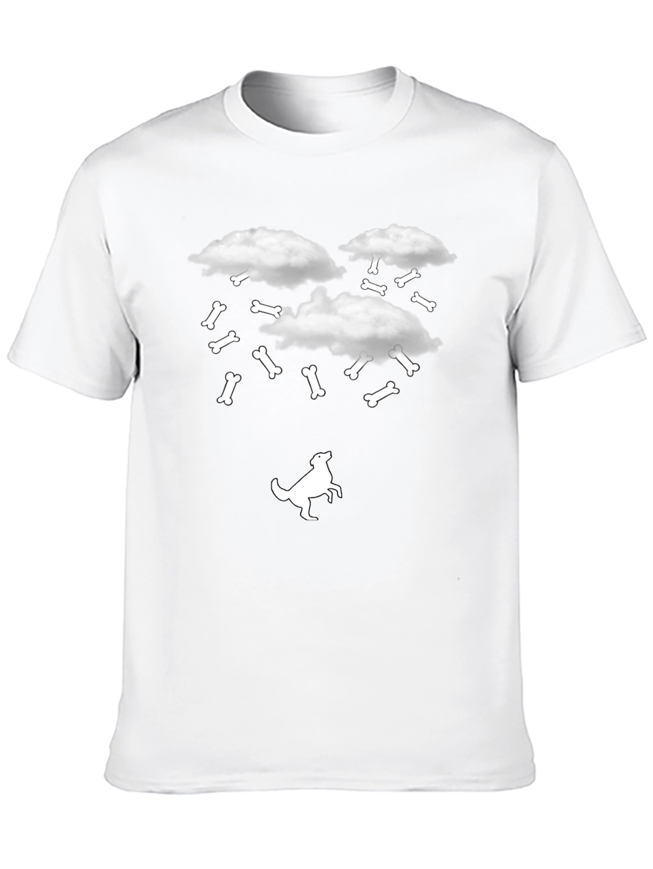Funny Dog Bone Rain T-Shirt