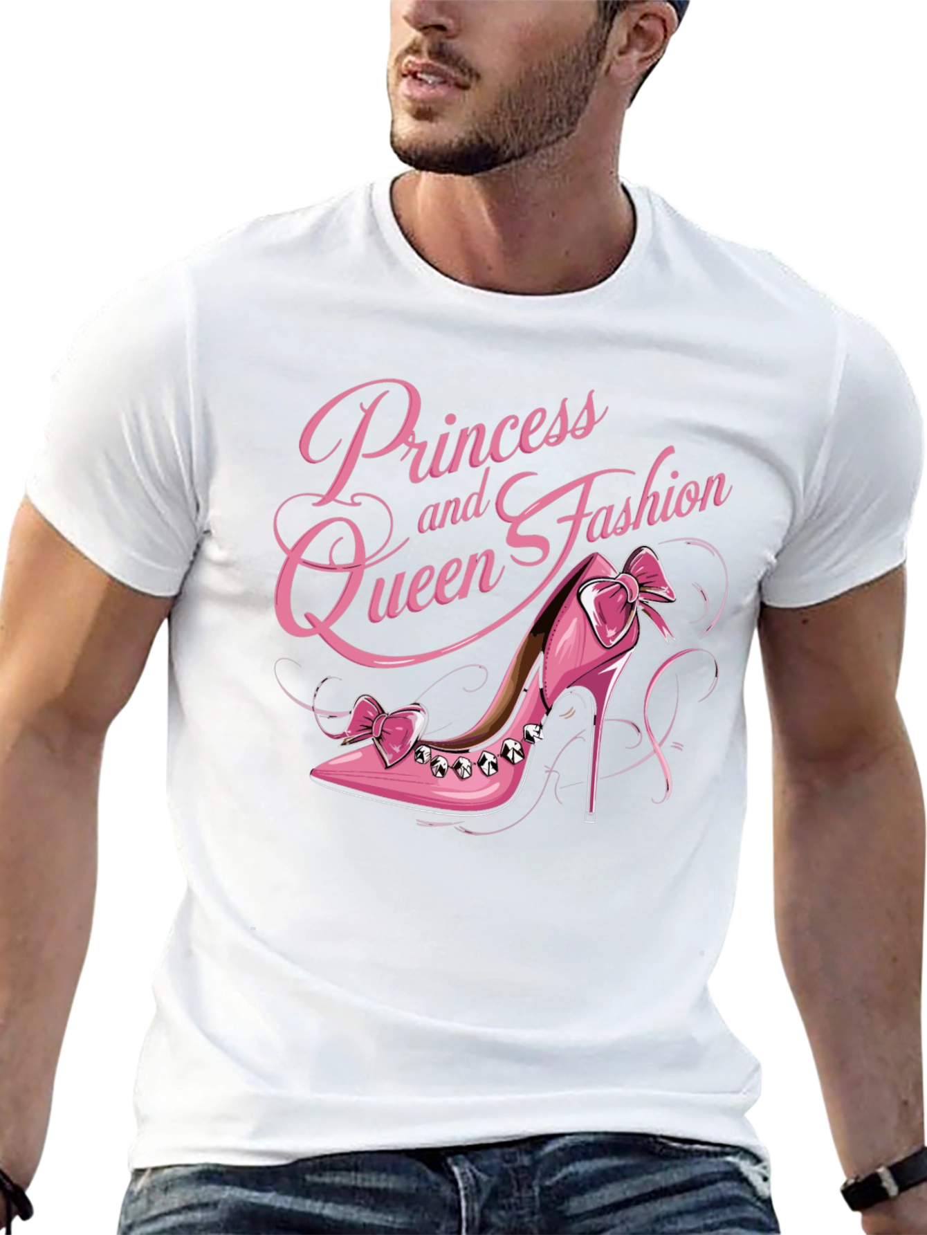 Princess Queen Fashion Pink Shoe T-Shirt