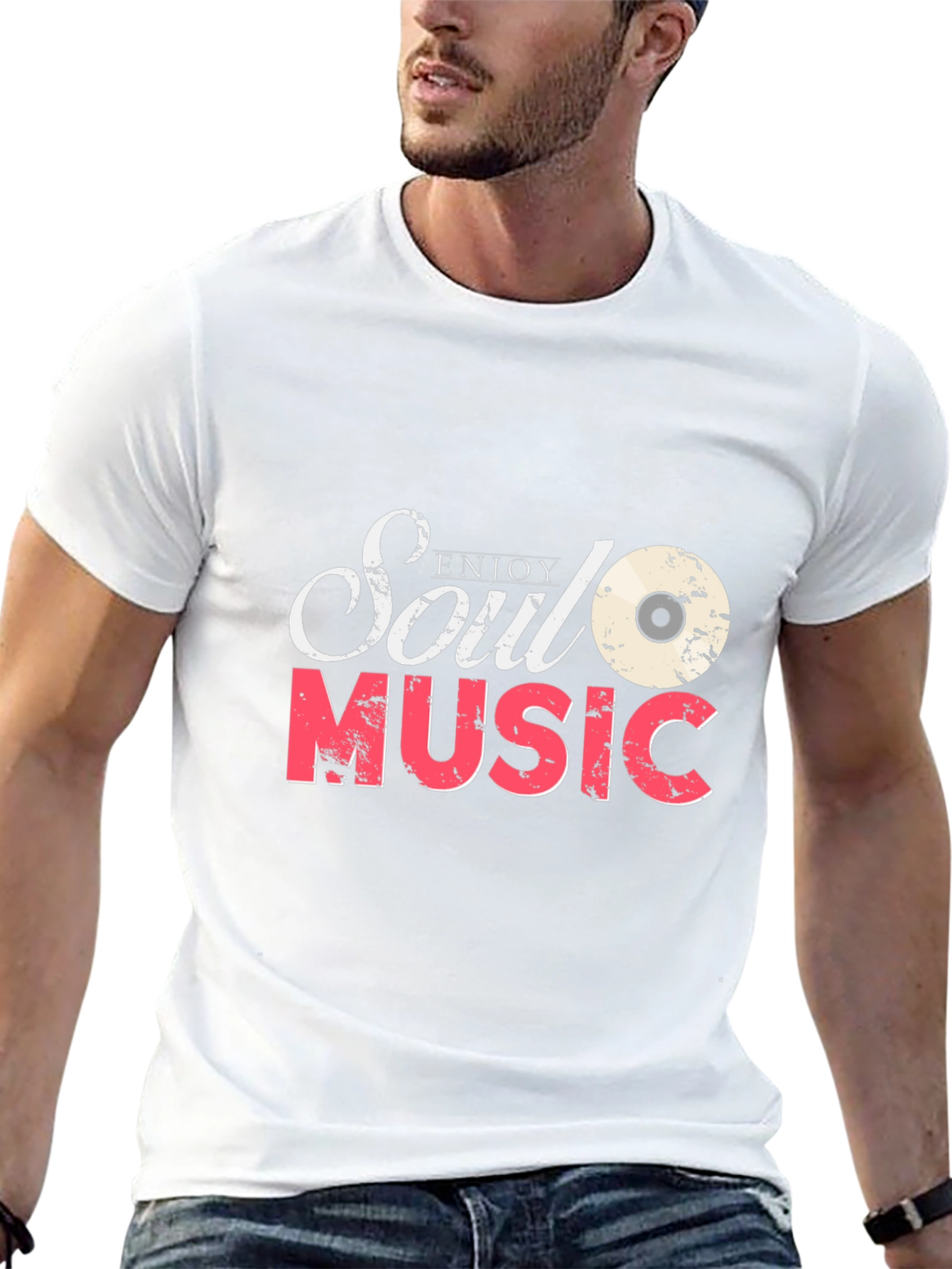 Enjoy Soul Music Black Graphic Tee