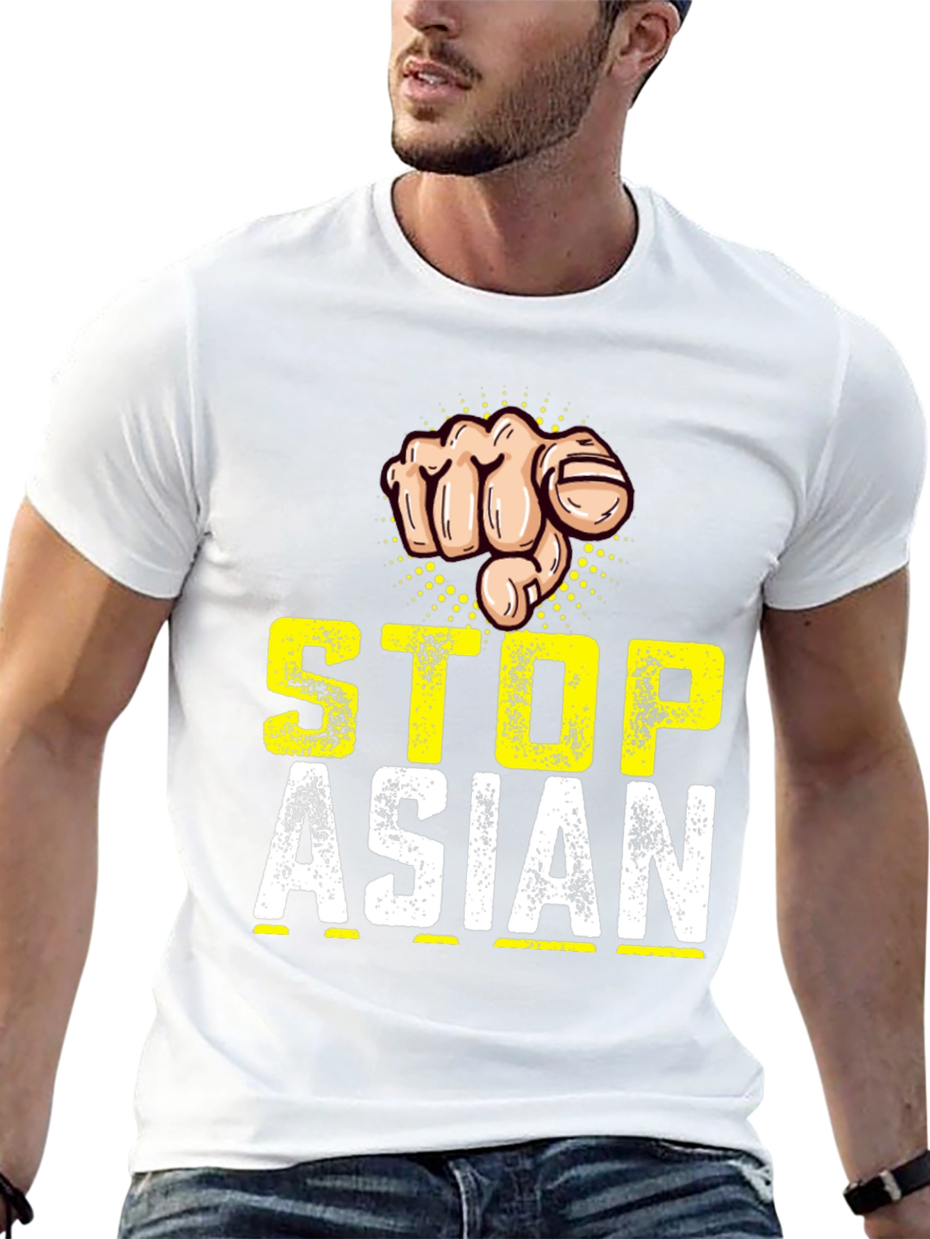 Stop Asian Hate T-Shirt: Fist Design