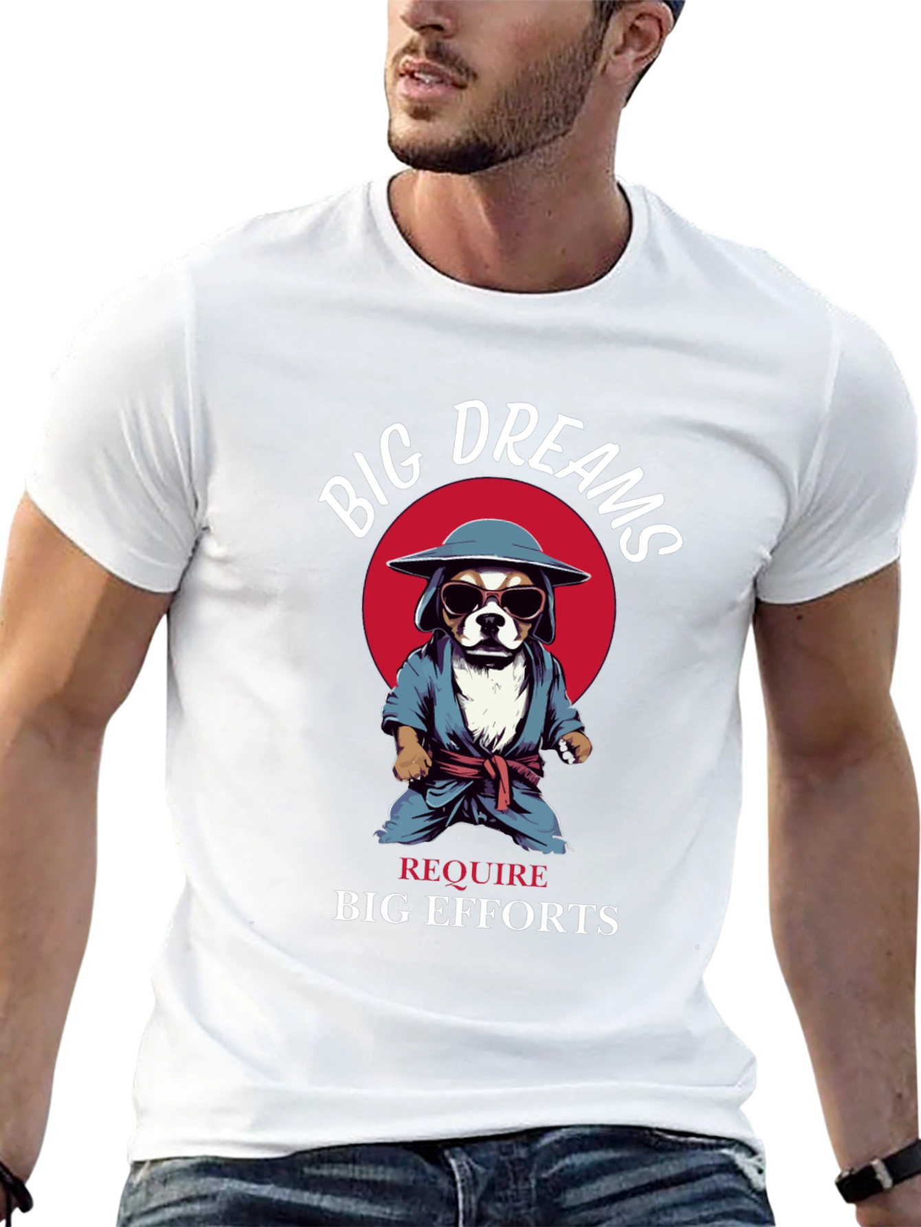 Big Dreams Dog Graphic T-Shirt