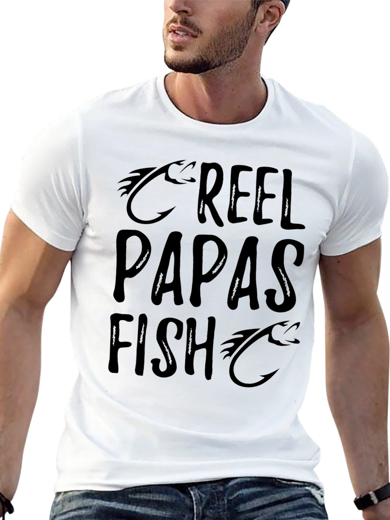 Reel Papas Fish Graphic T-Shirt