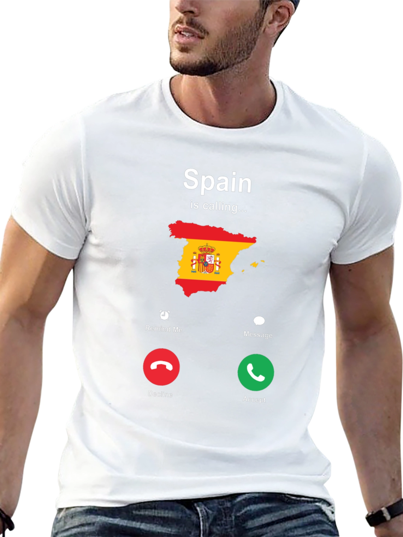 Spain Calling Graphic T-Shirt
