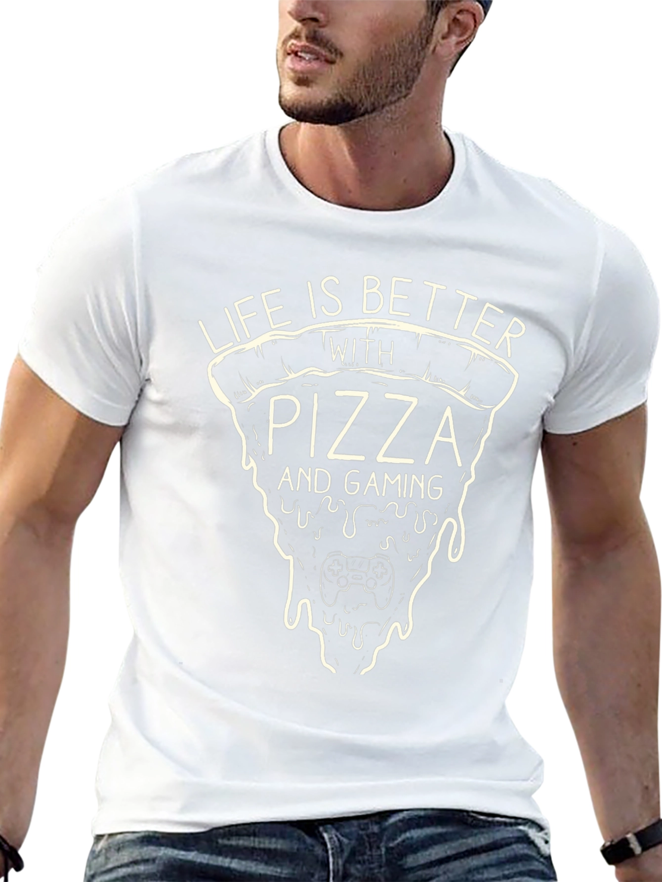 Pizza & Gaming T-Shirt - Life is Better With