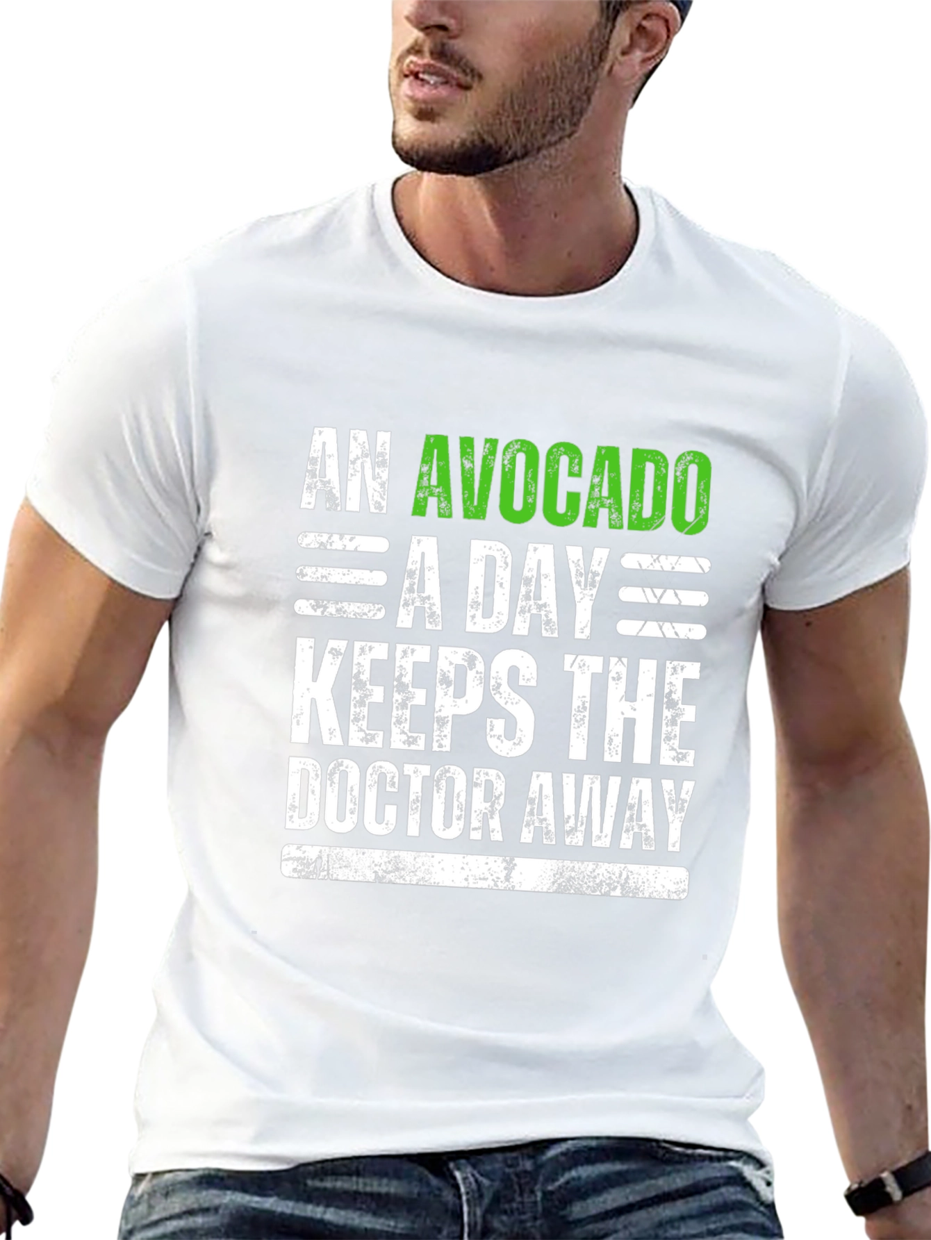 Avocado A Day Funny Graphic Tee