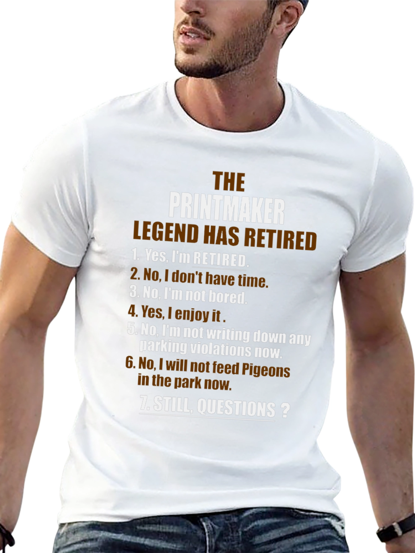 Retired Printmaker Legend T-Shirt - Funny Retirement Gift