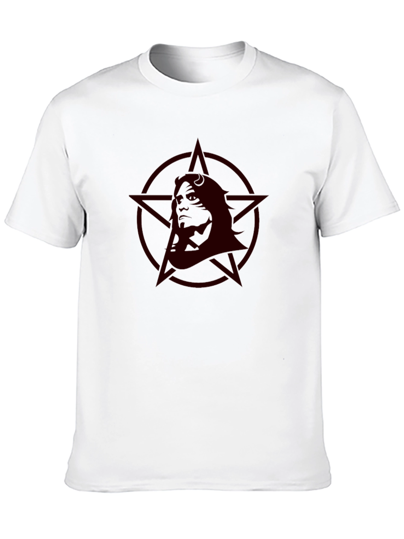 Red Star Portrait Graphic T-Shirt