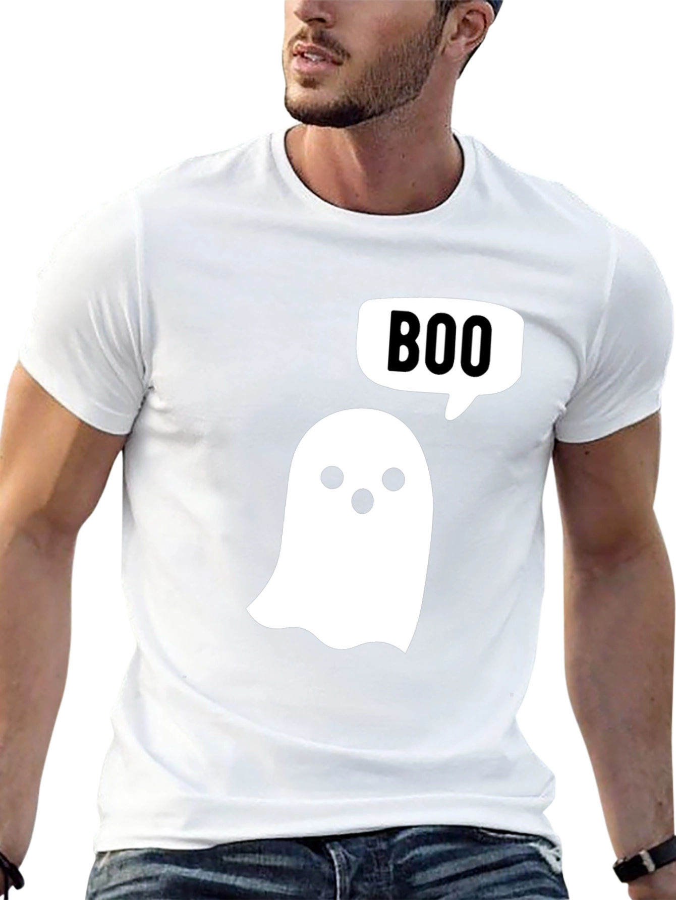 Boo Ghost T-Shirt - Halloween Spooky Season