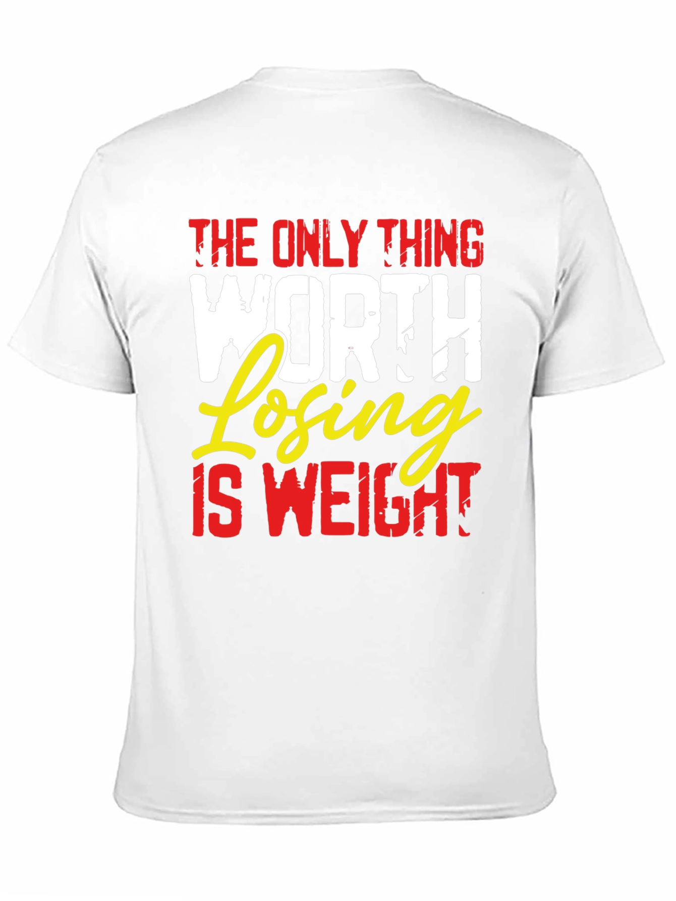 Weight Loss Motivation Black Graphic T-Shirt