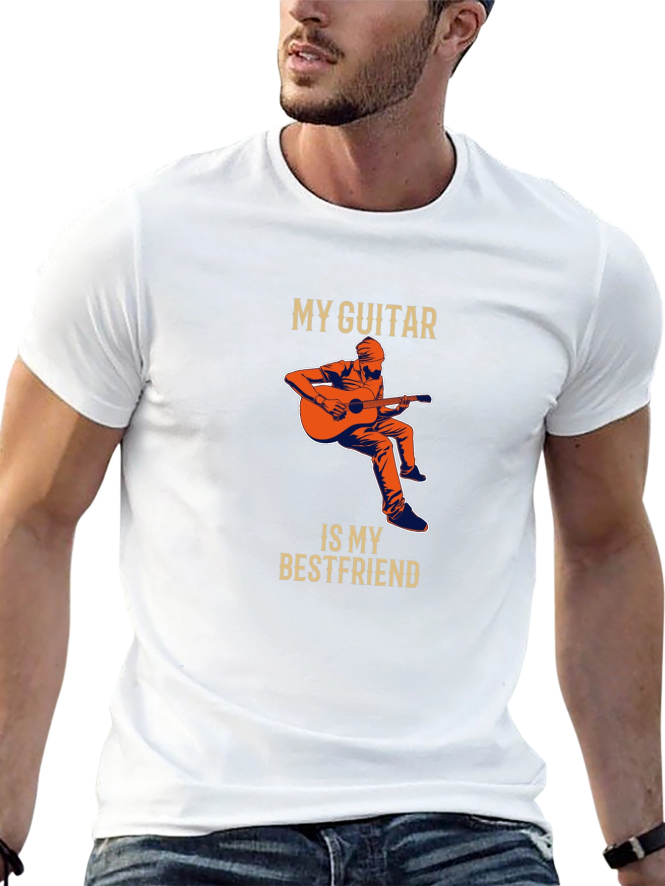 Guitar Bestfriend Graphic Tee - Musician T-Shirt
