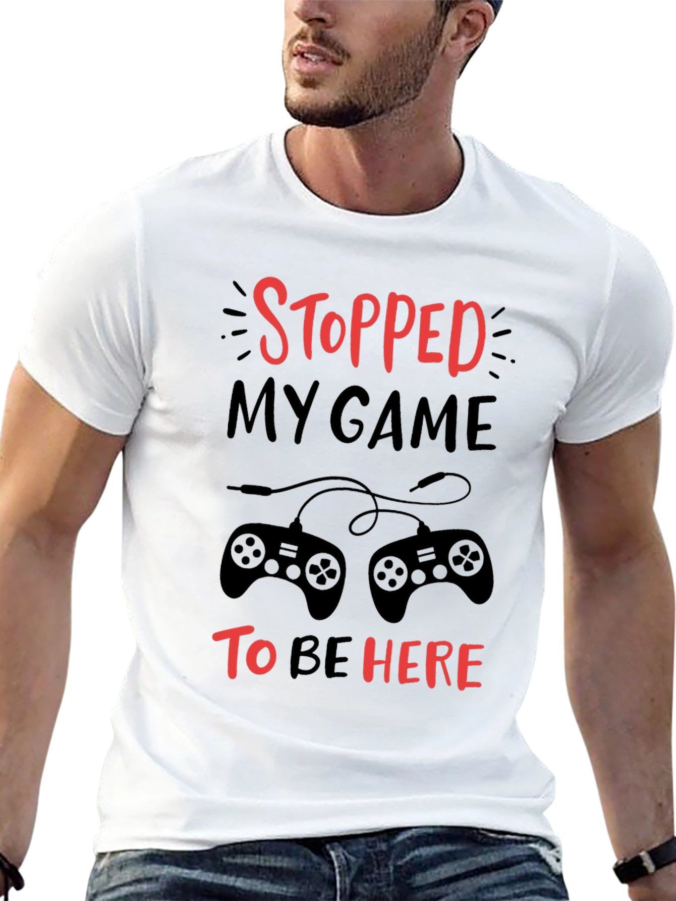 Stopped My Game To Be Here Graphic Tee