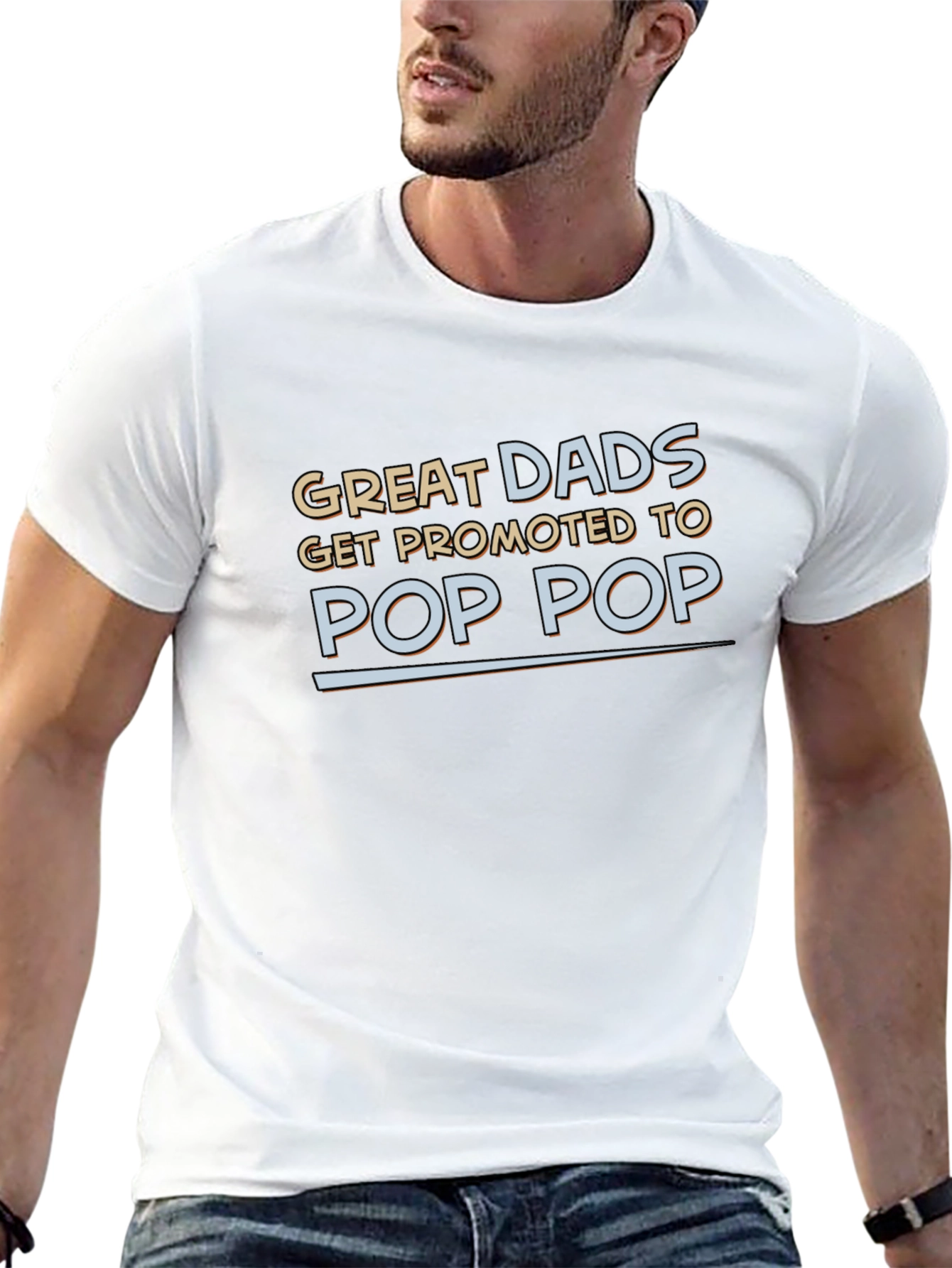 Great Dads Promoted to Pop Pop T-Shirt