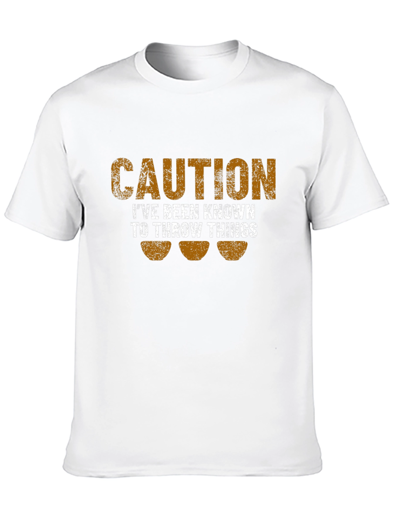 Caution I Throw Things Graphic T-Shirt