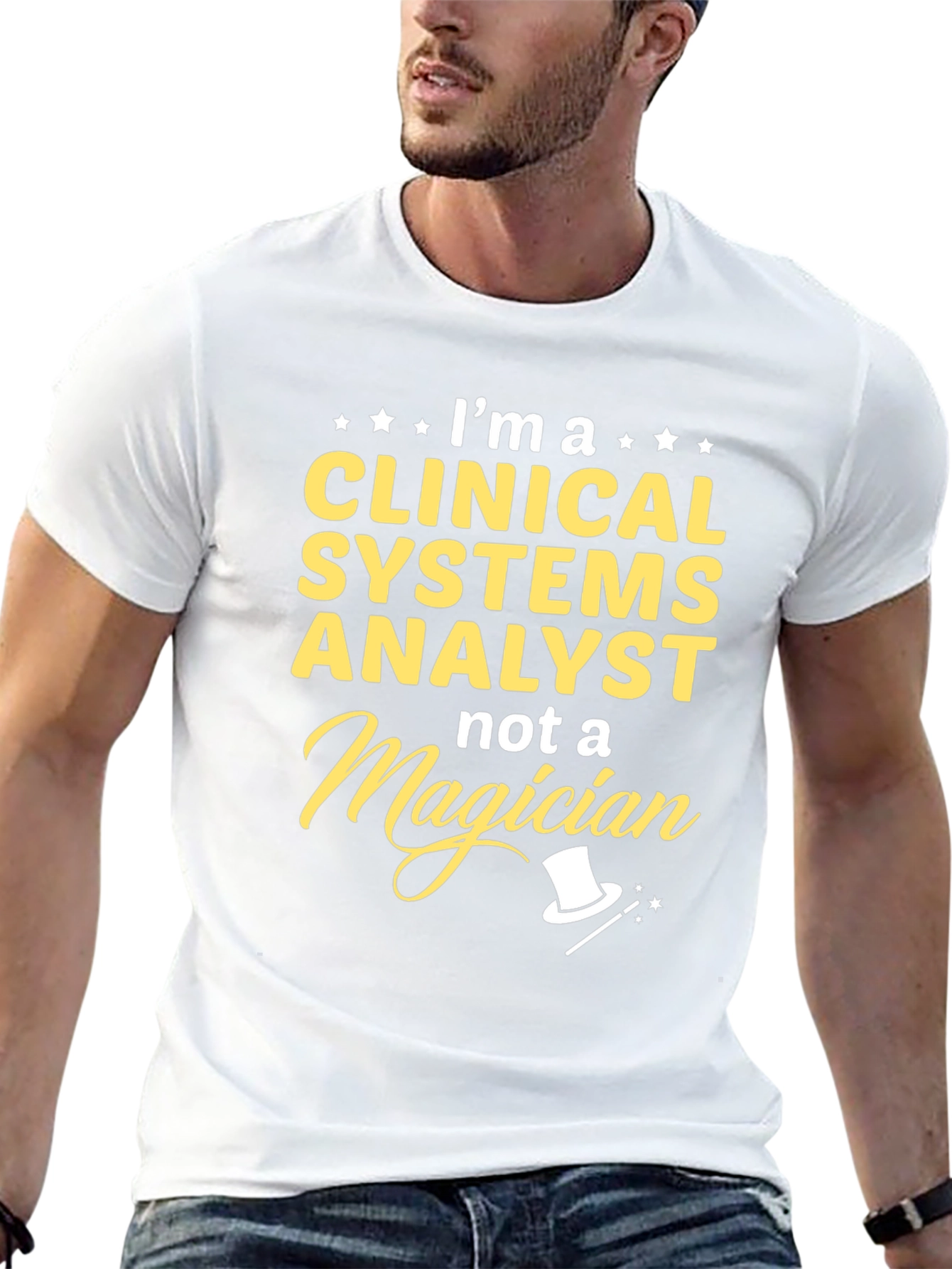 Clinical Systems Analyst T-Shirt - Funny Magician Tee
