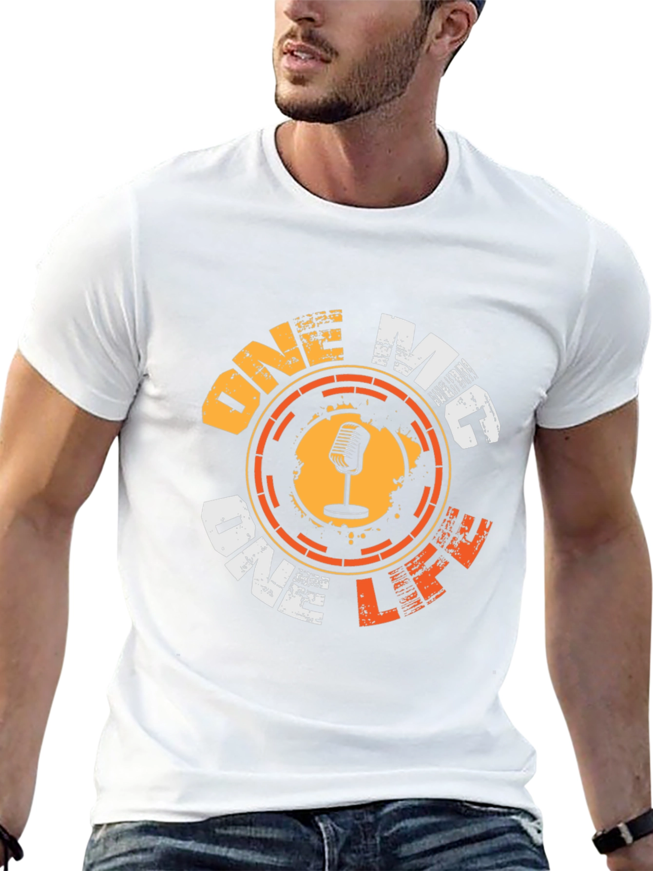 One Mic One Life Graphic Tee - Black