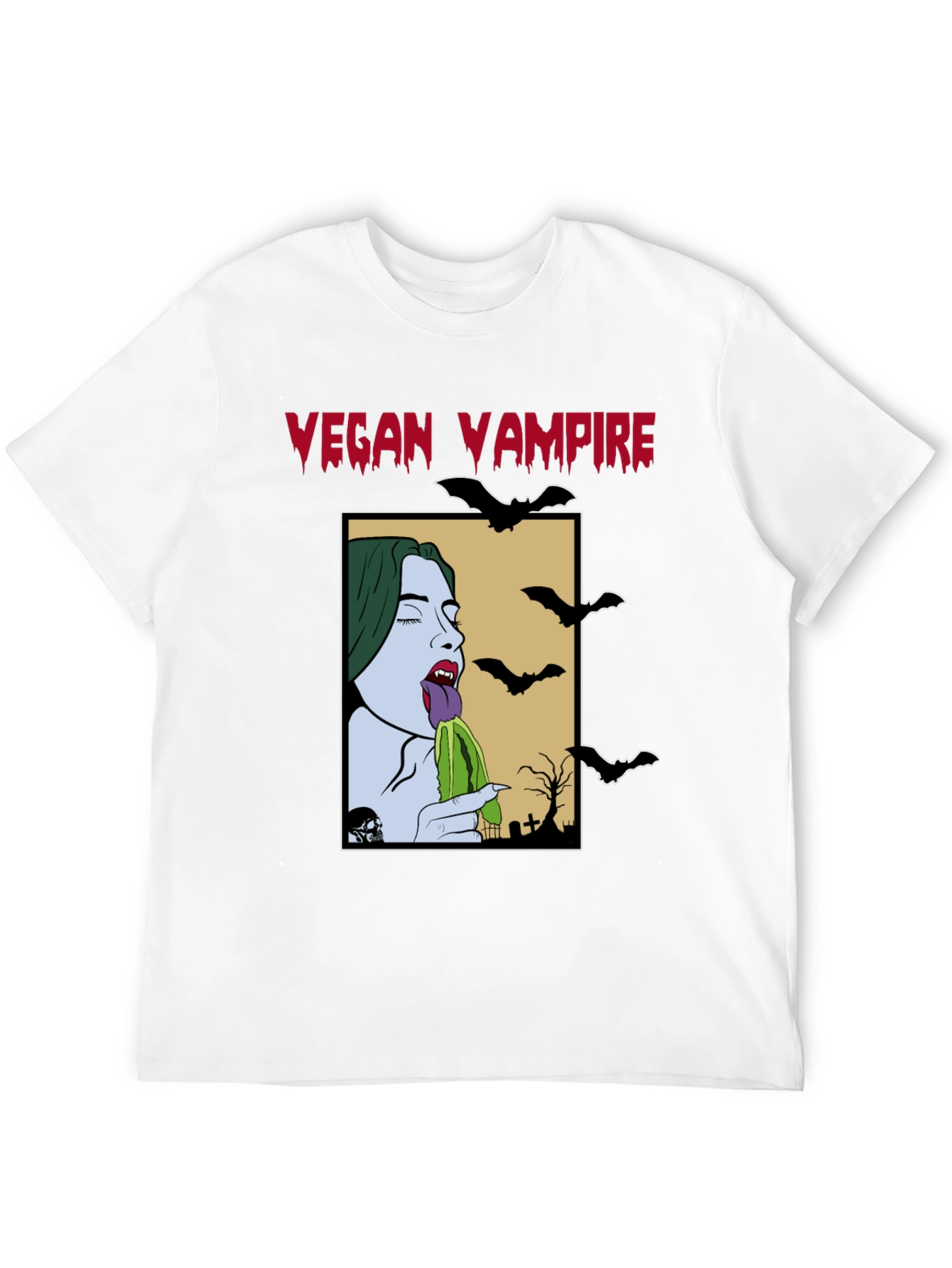 Vegan Vampire T-Shirt - Unique Graphic Tee