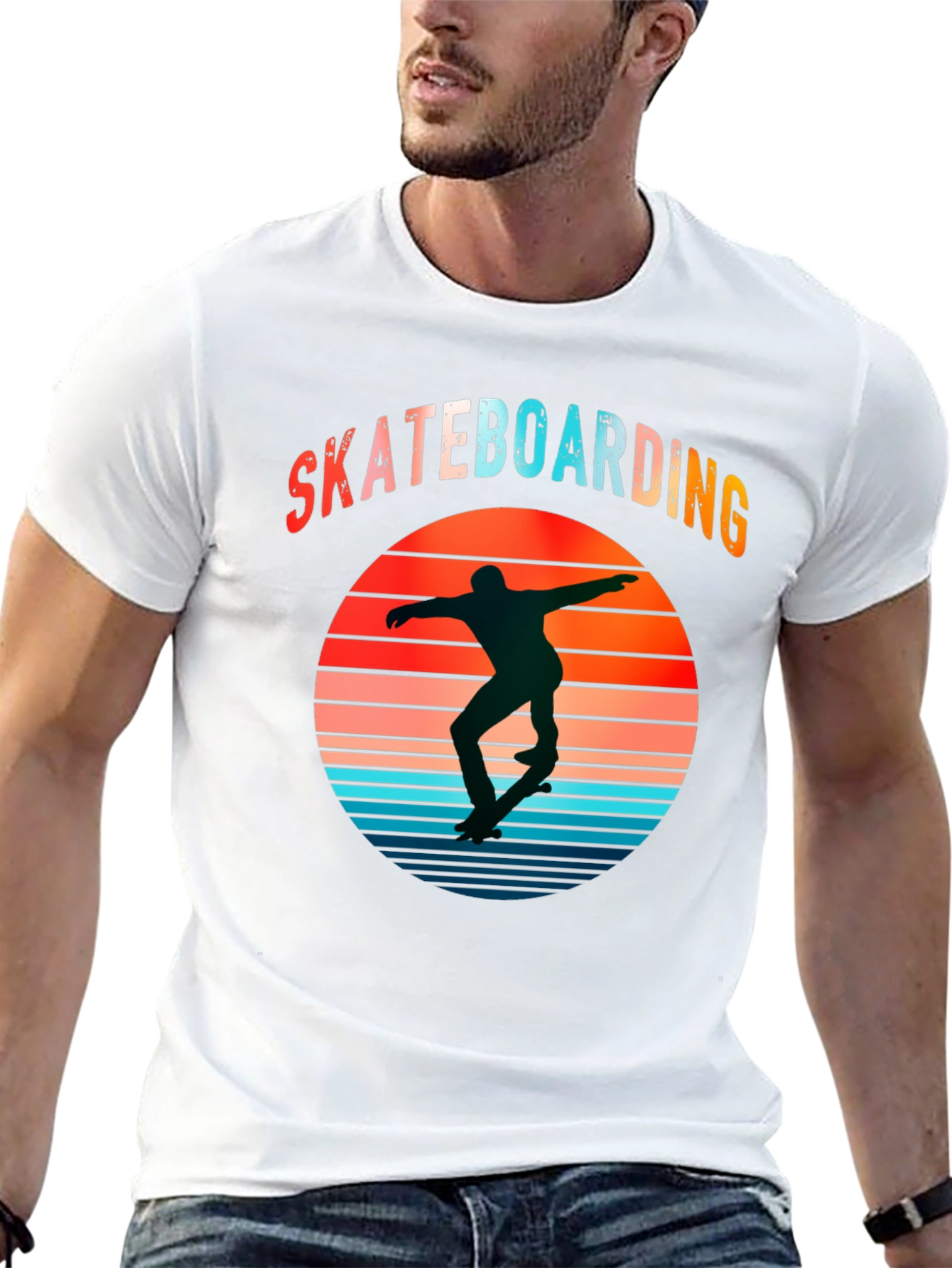 Skateboarding Retro Graphic T-Shirt