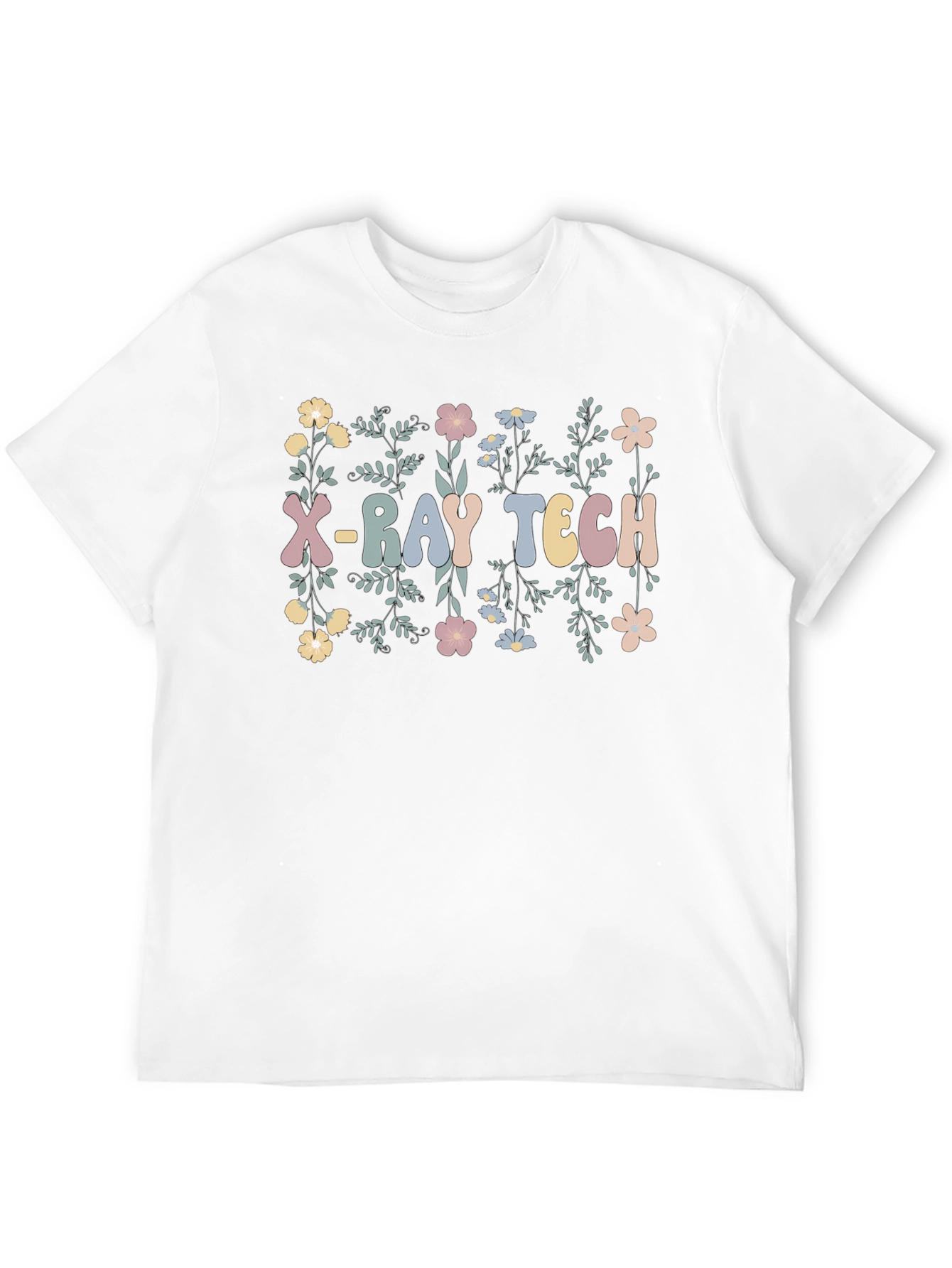 X-Ray Tech Floral Graphic T-Shirt