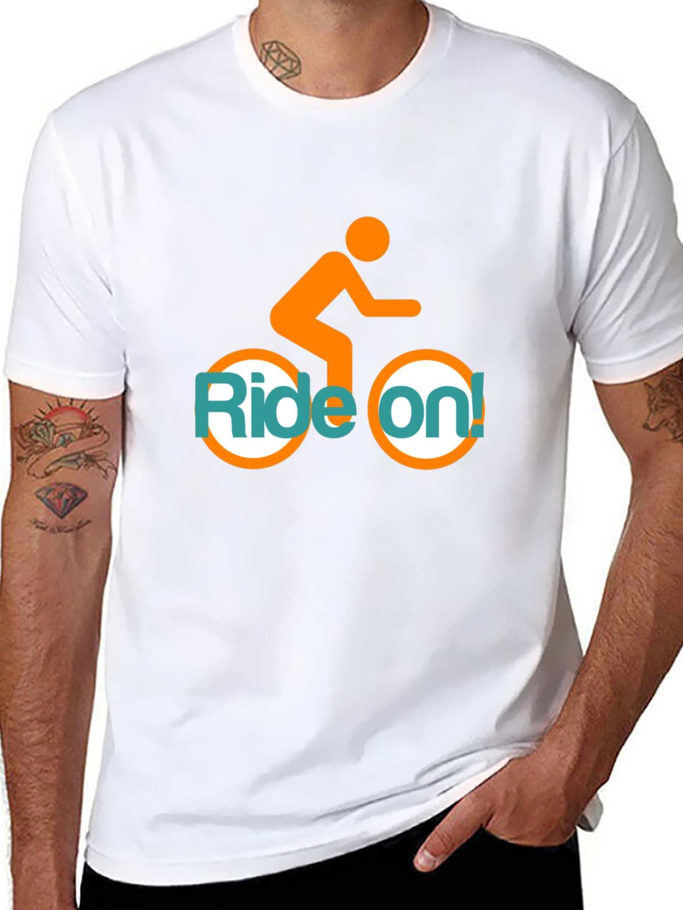 Ride On! Graphic Tee - Black Cotton T-Shirt