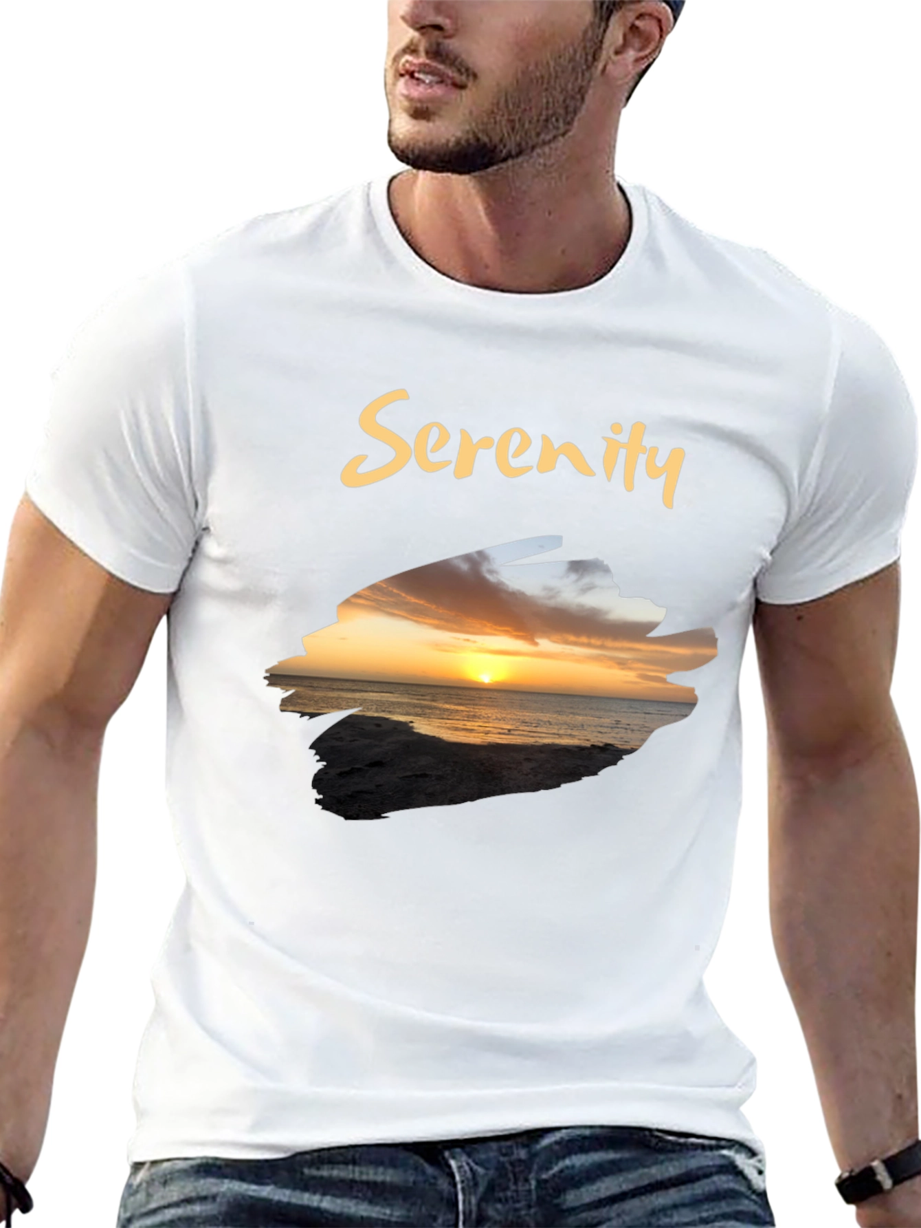 Serenity Sunset Graphic T-Shirt