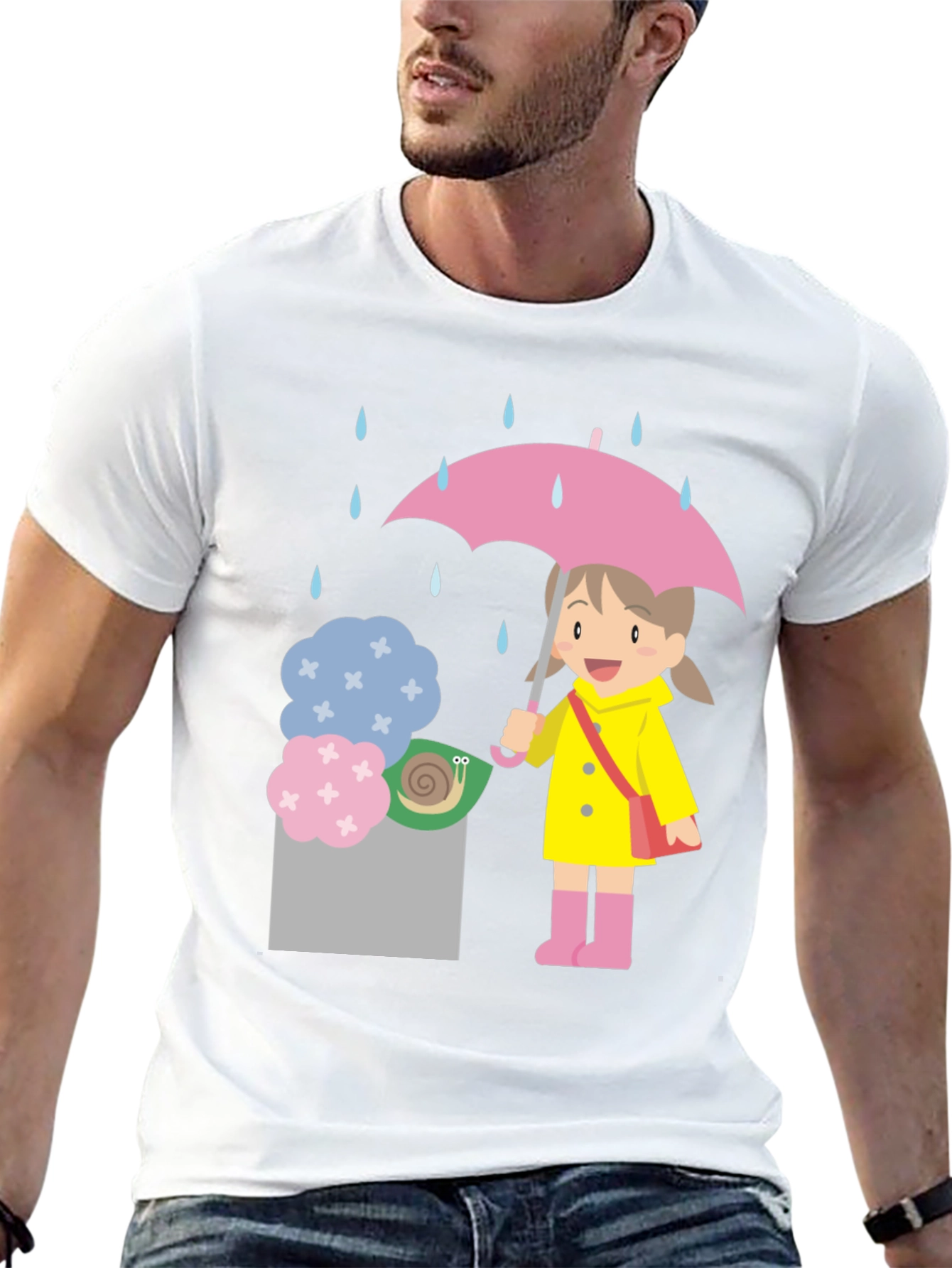 Rainy Day Cartoon T-Shirt