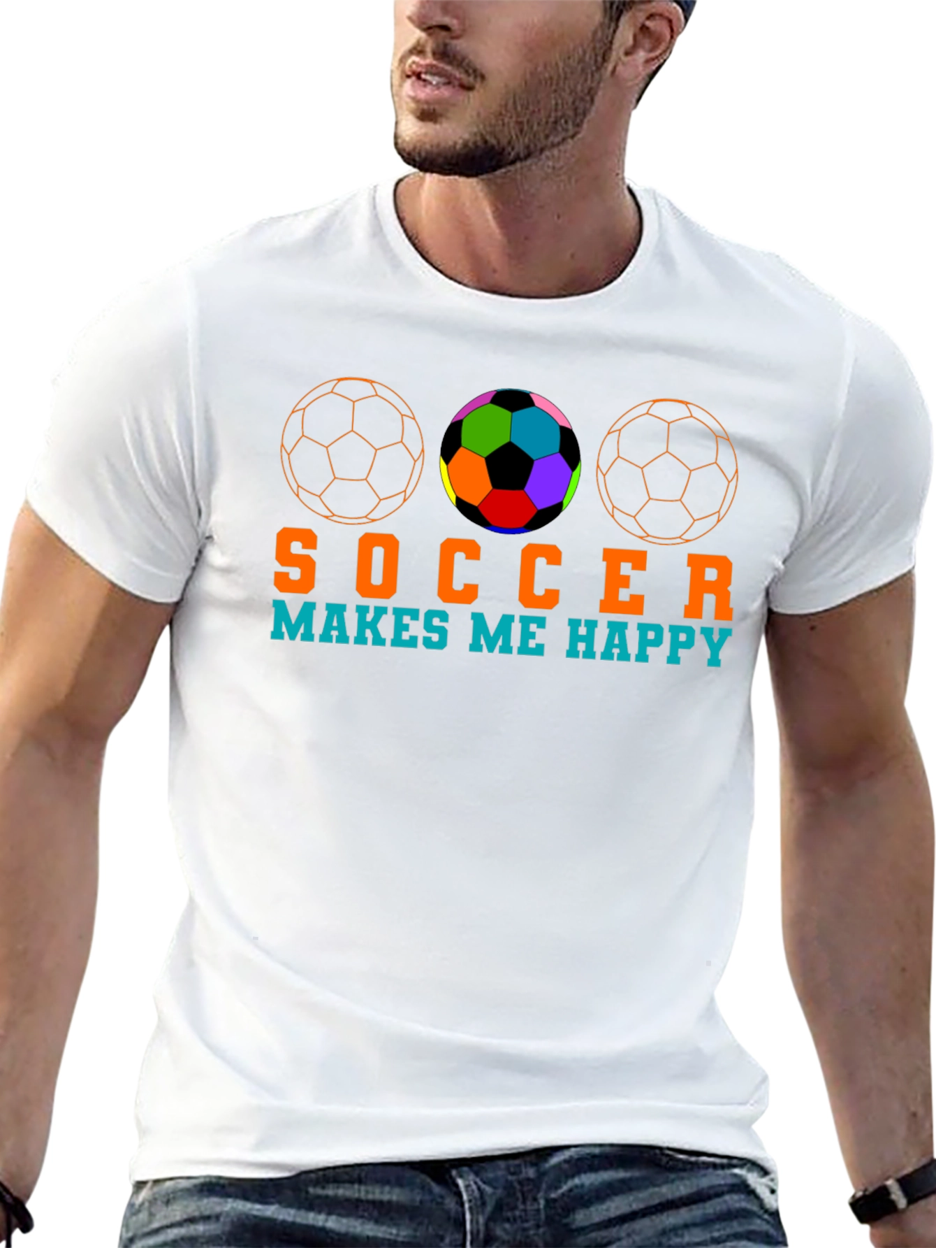 Soccer Makes Me Happy T-Shirt
