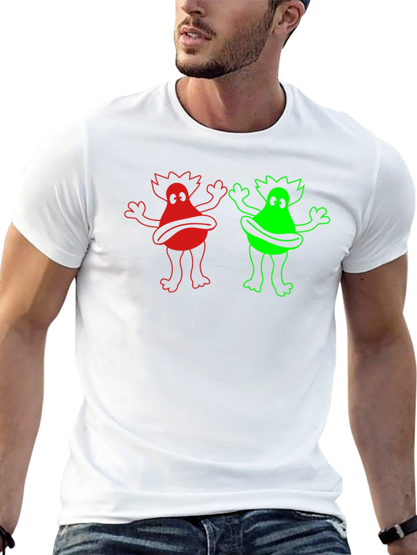 Funky Monster Graphic Tee - Black