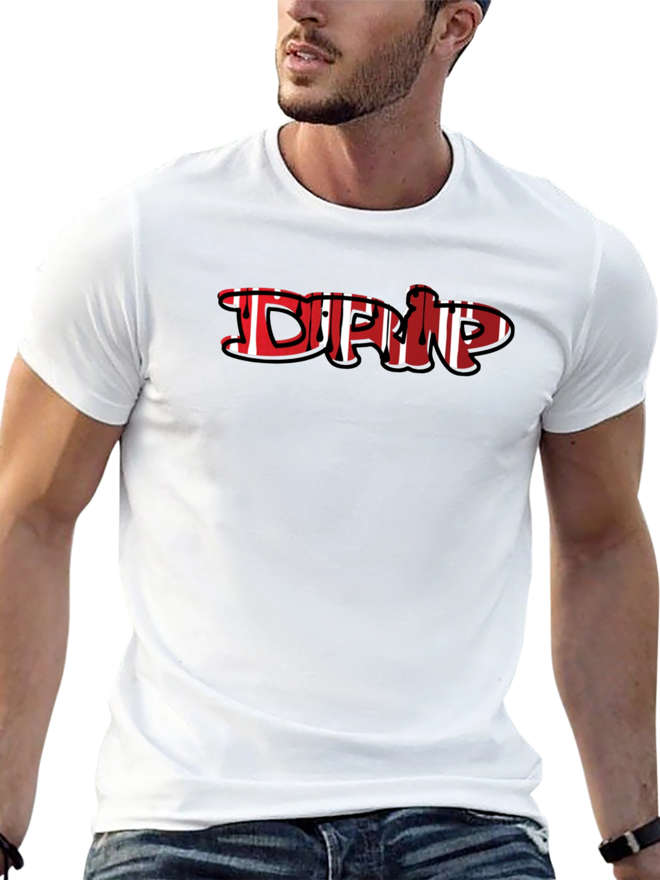 Drip Graphic Black T-Shirt
