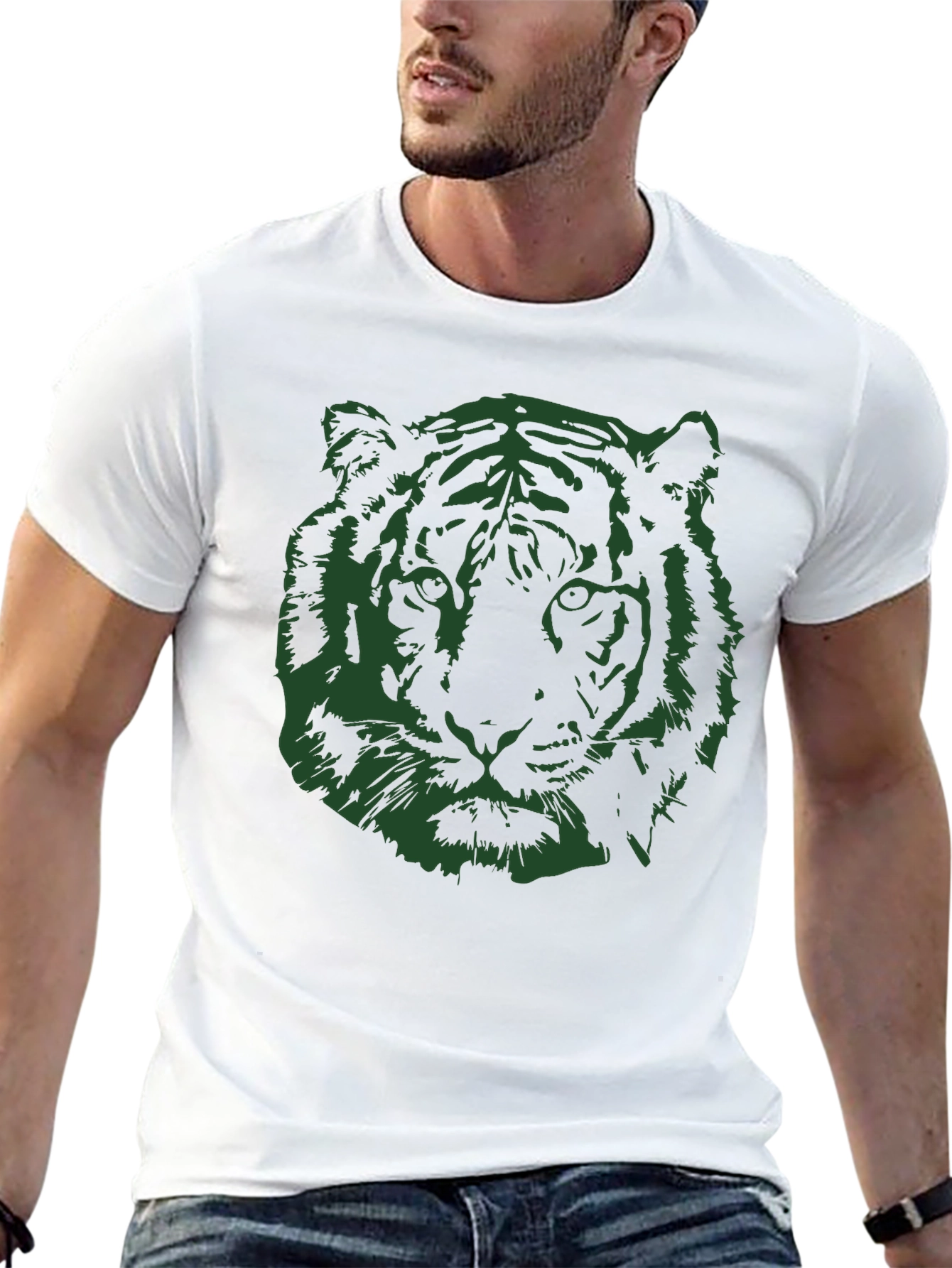 Tiger Graphic Tee - Mens Black T-Shirt