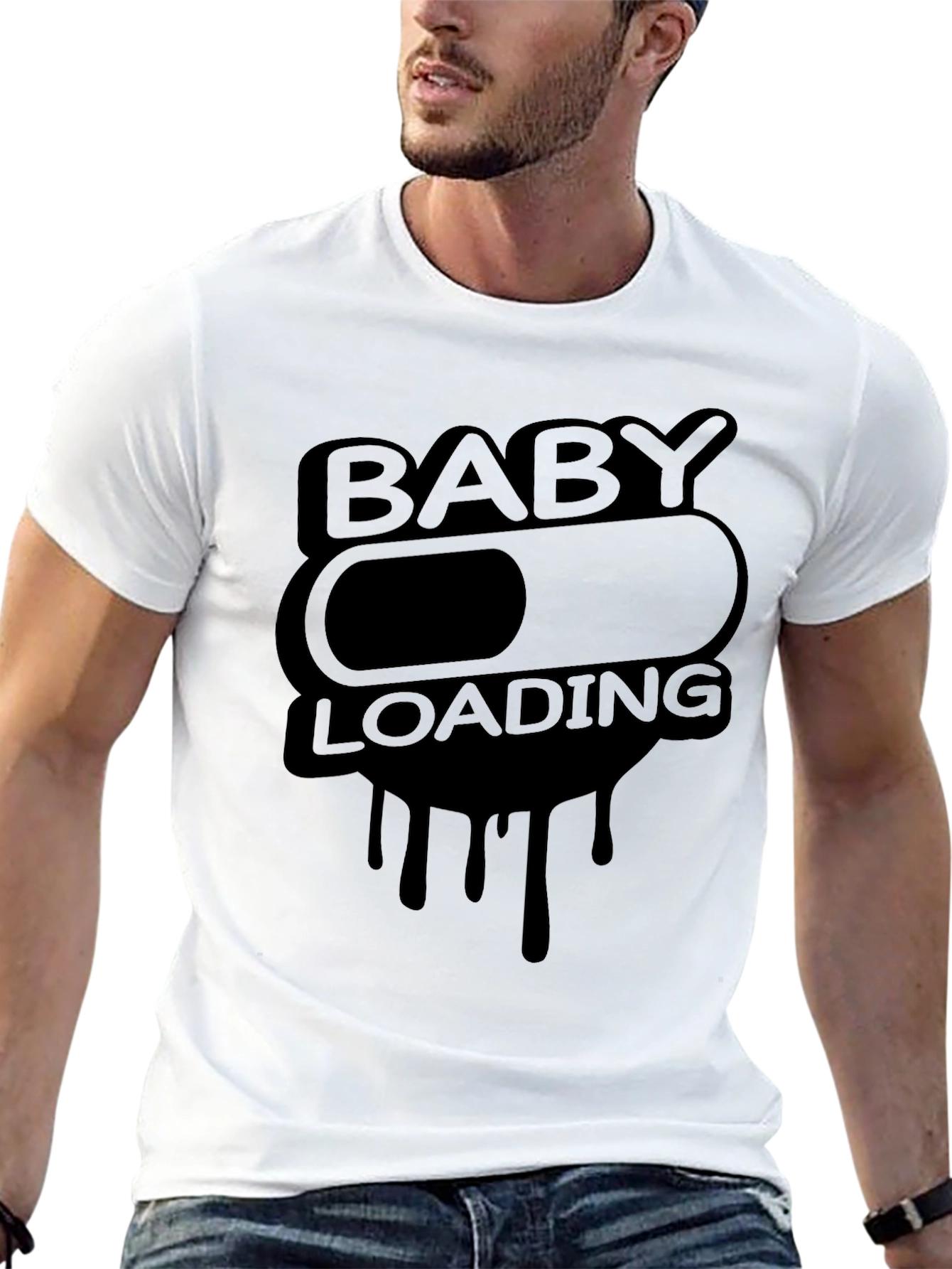 Baby Loading Funny T-Shirt Pregnancy Announcement