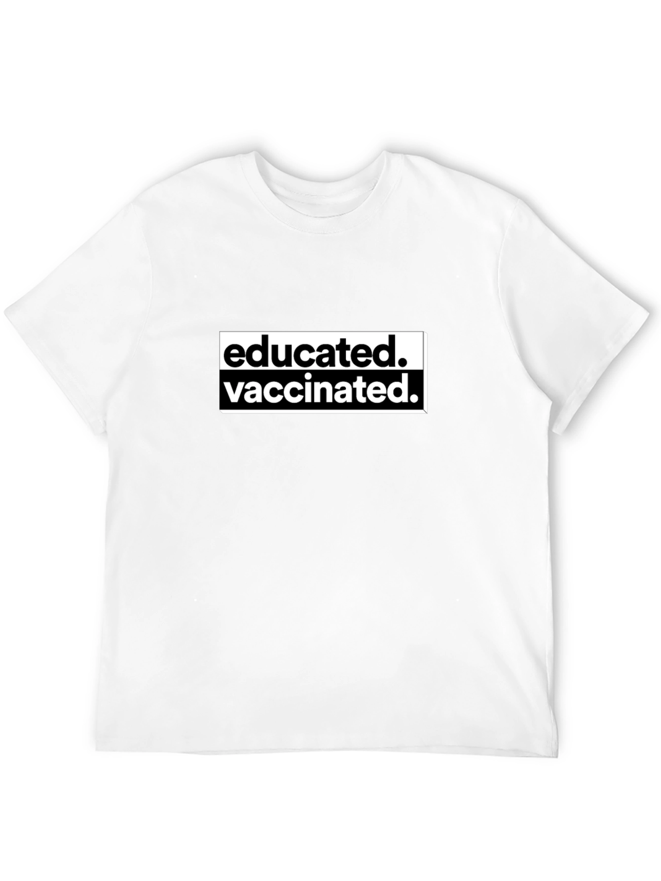 Educated Vaccinated Black T-Shirt
