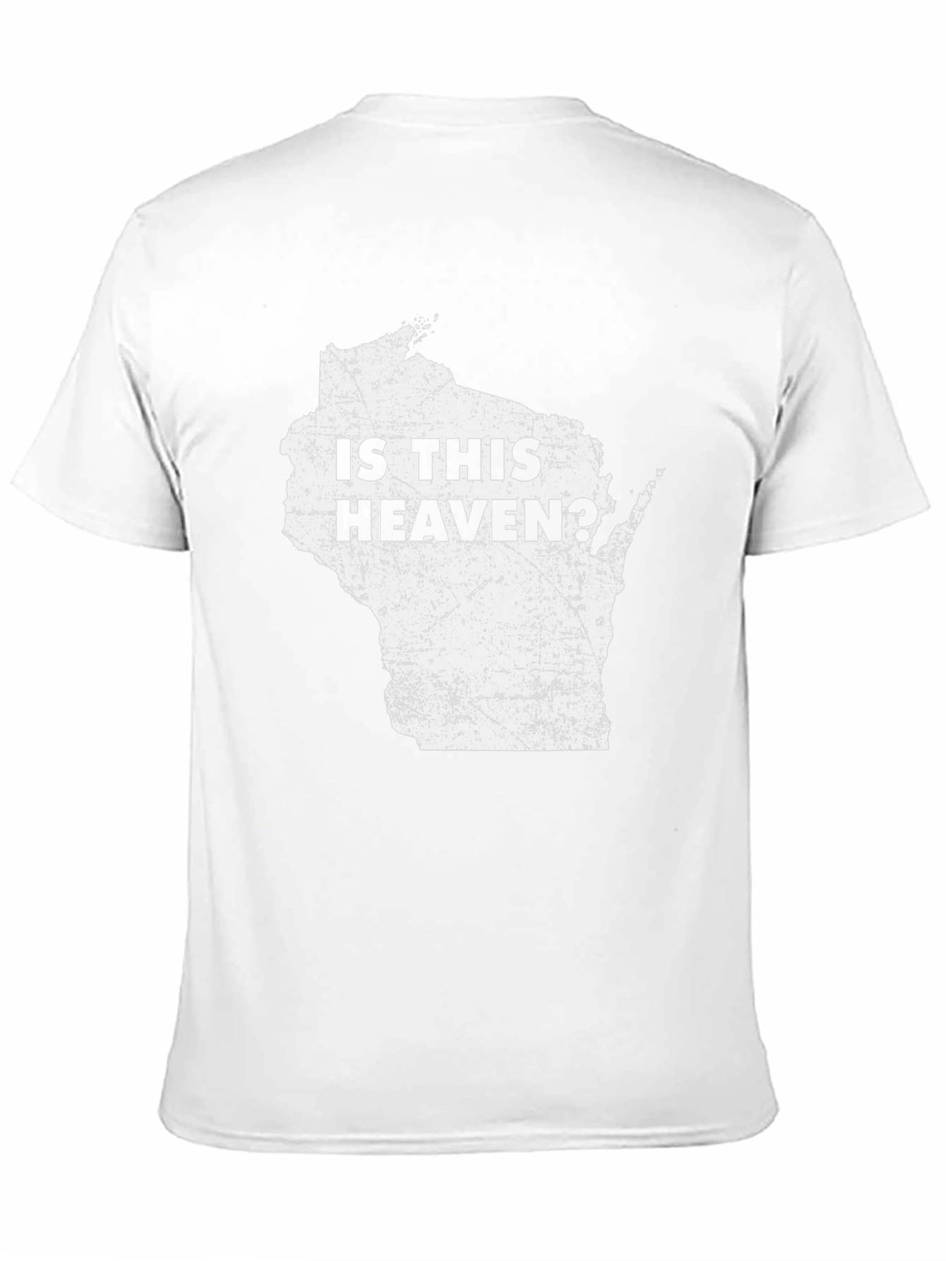 Is This Heaven? Wisconsin State Graphic T-Shirt - Black