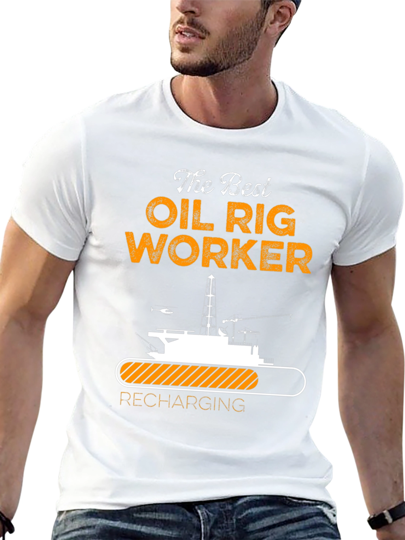 The Best Oil Rig Worker Recharging T-Shirt
