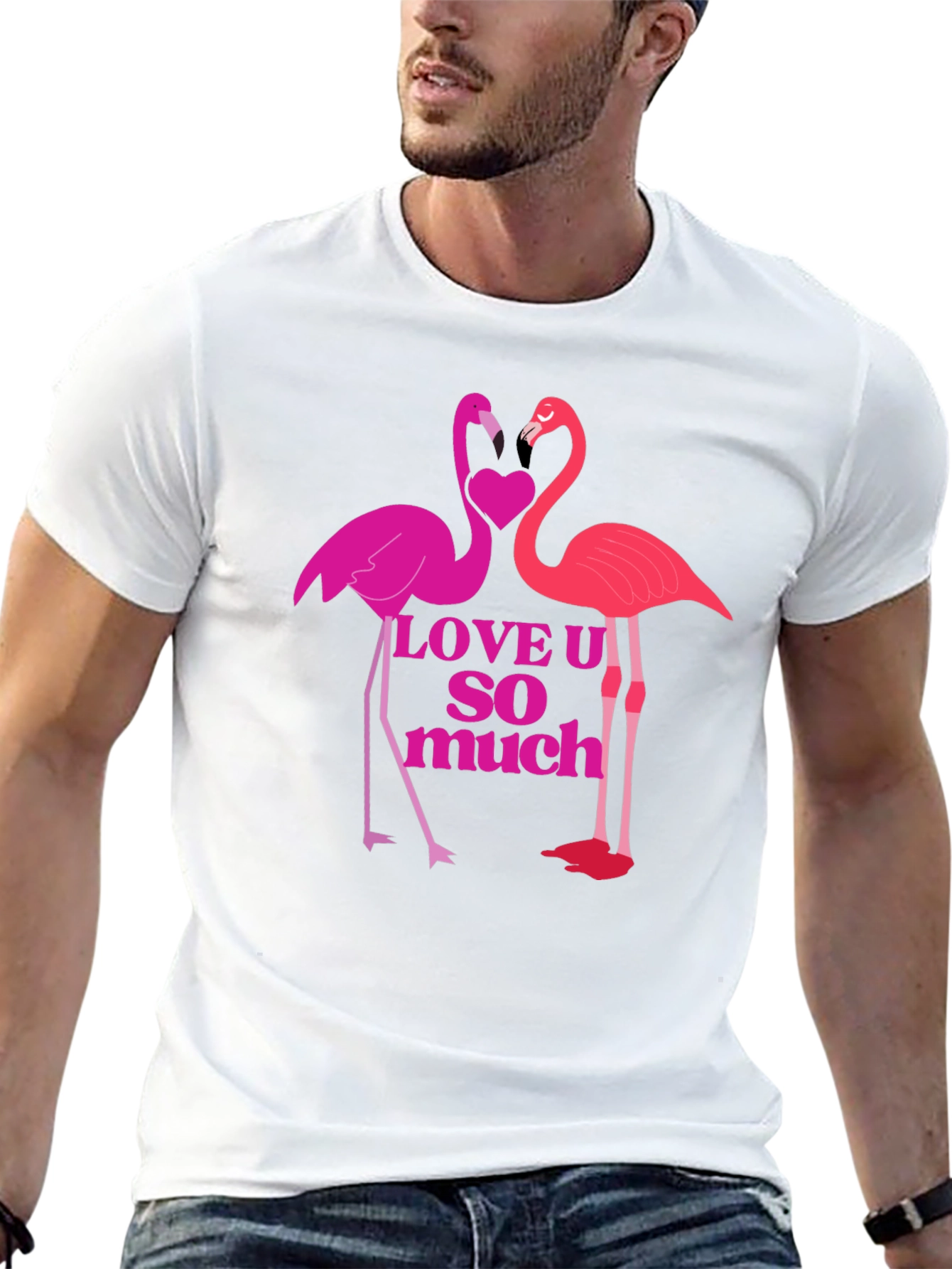 Flamingo Love Graphic T-Shirt