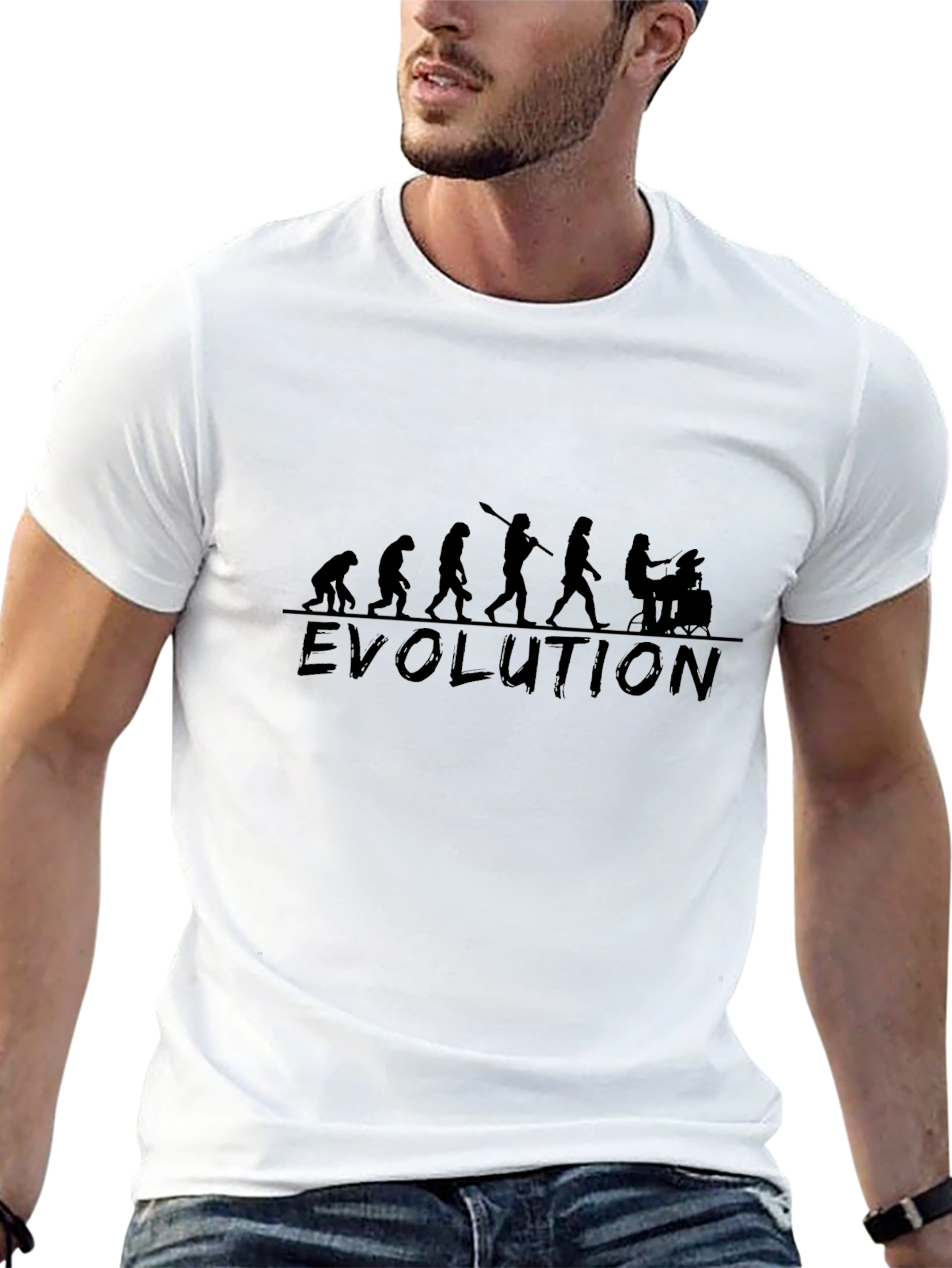 Evolution Gamer T-Shirt - Humorous Black Tee