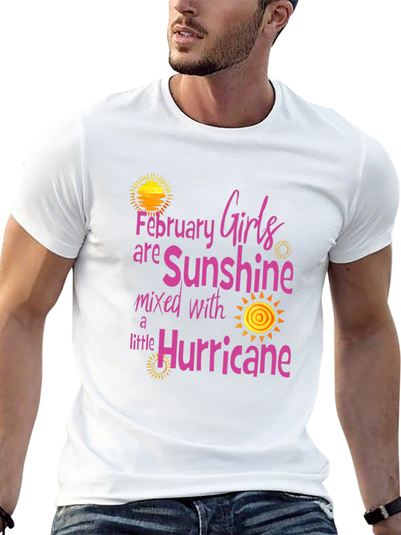February Girls Sunshine Hurricane Black T-Shirt