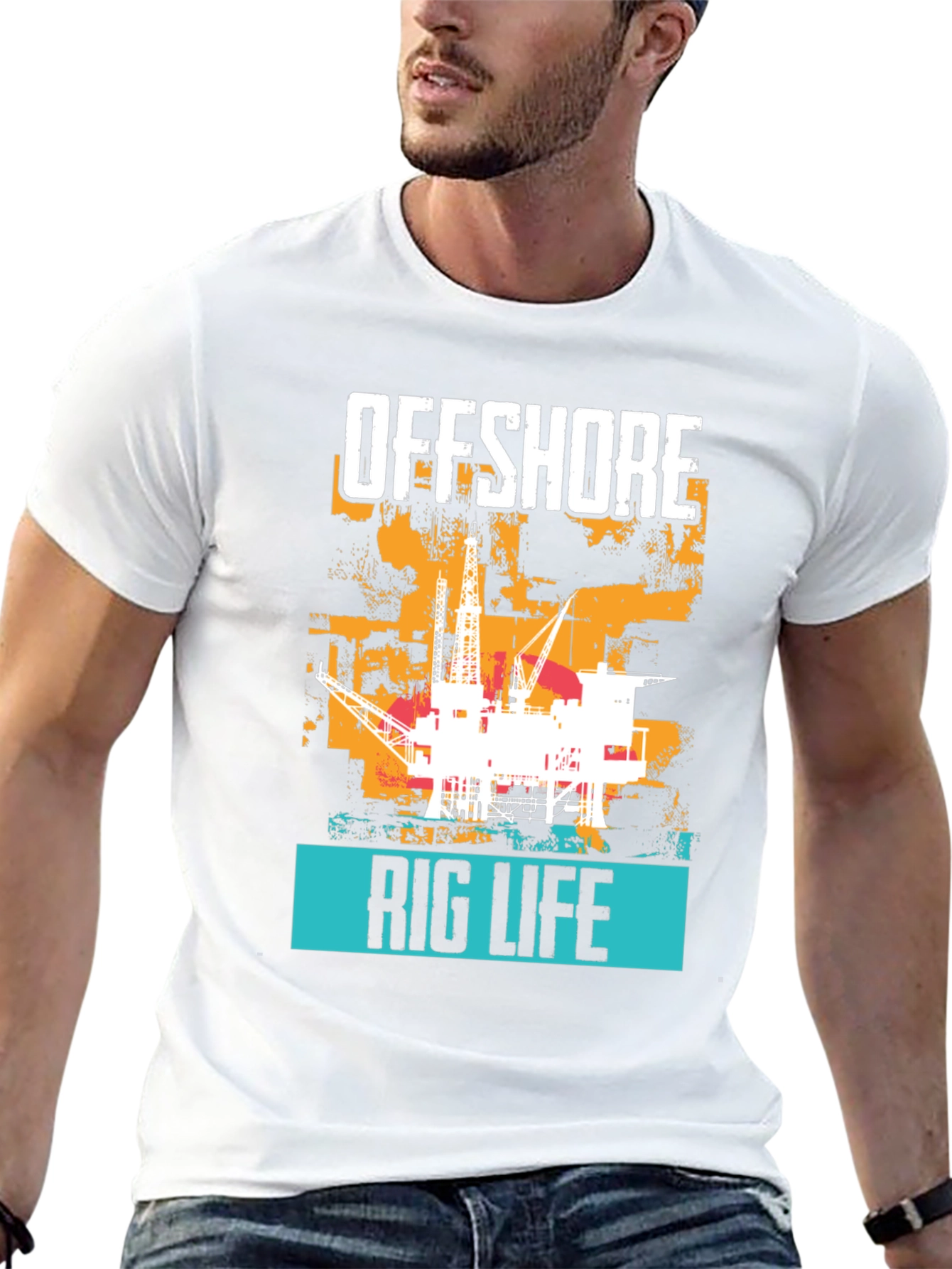 Offshore Rig Life Graphic T-Shirt