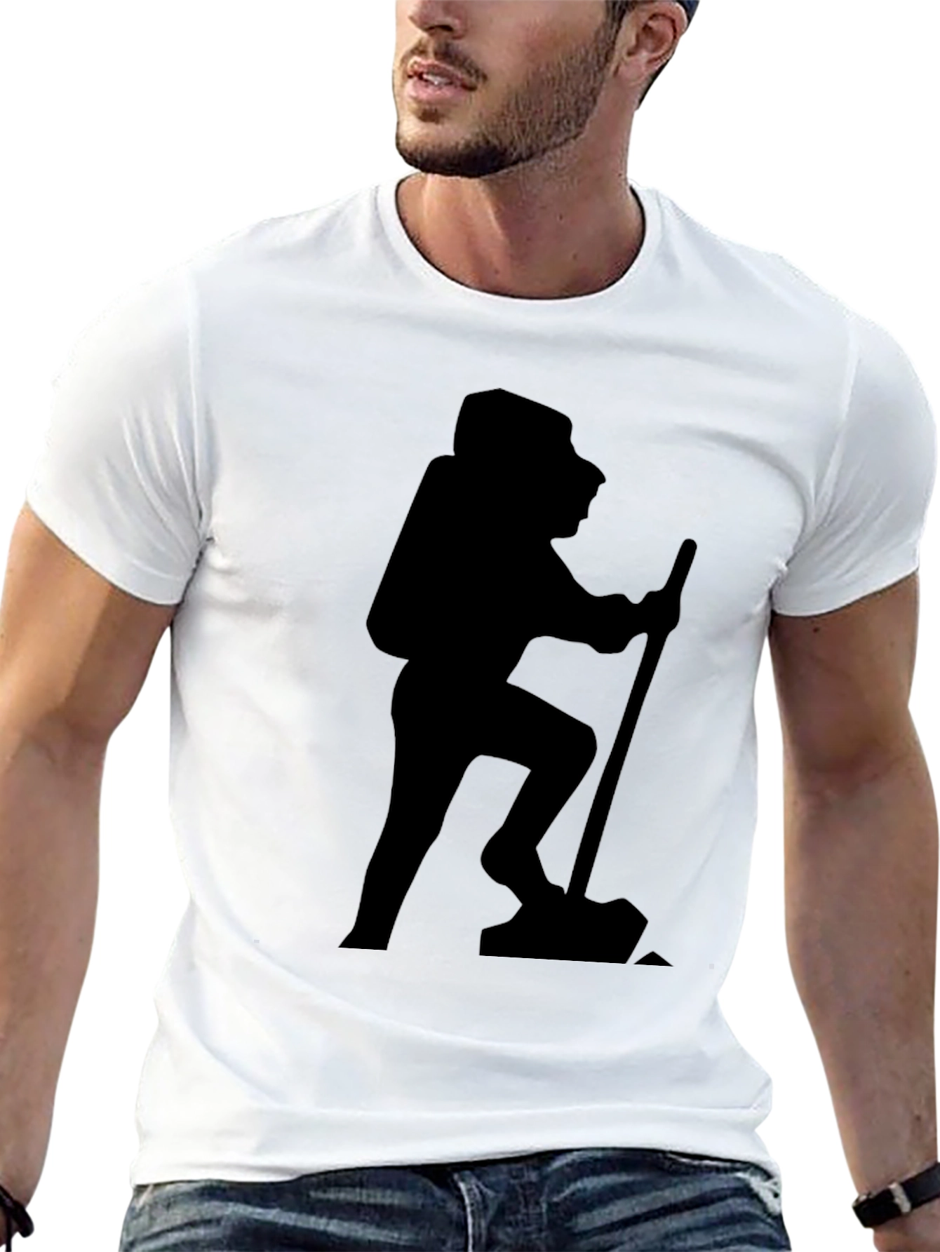 Silhouette Hiker Graphic T-Shirt