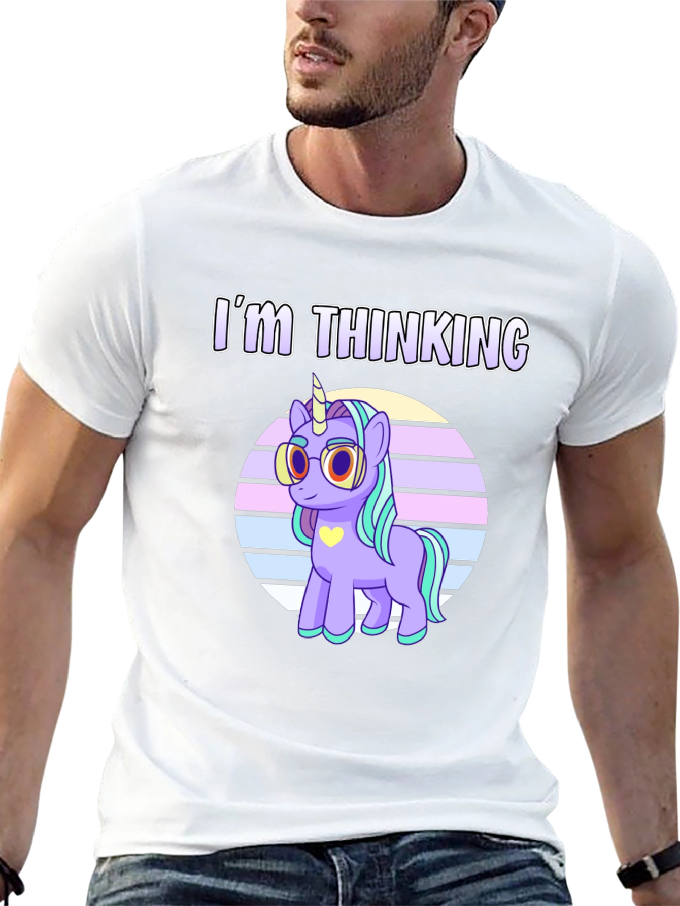 Im Thinking Unicorn Graphic T-Shirt